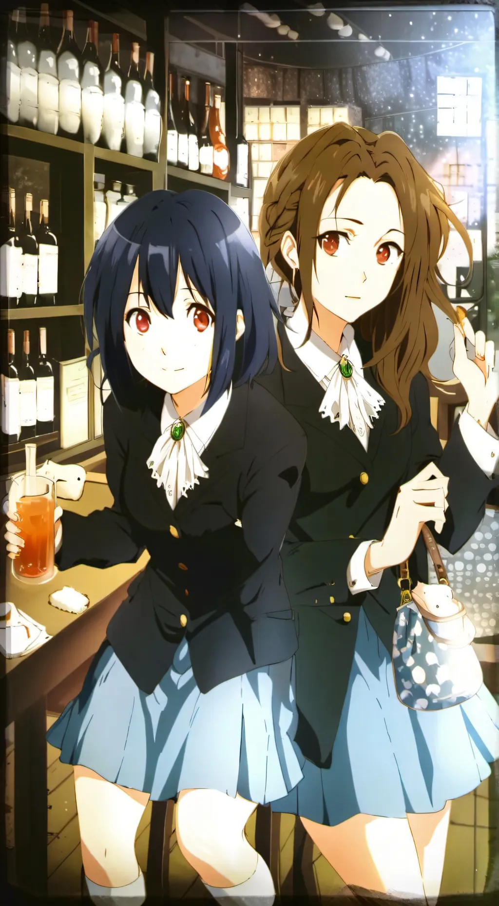 ai character: Rain and snow background