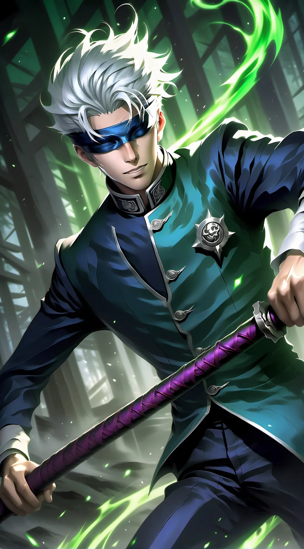 ai character: Gojo Satoru background