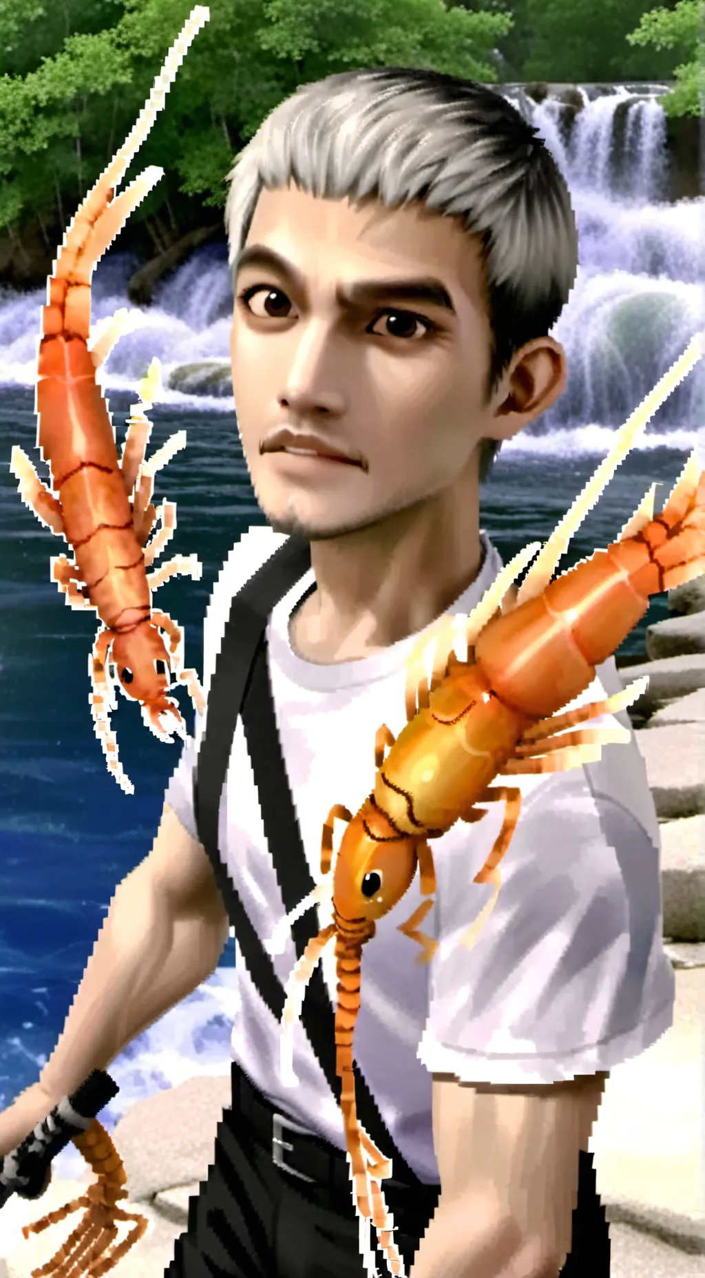 ai character: shrimpo au 🤑 background