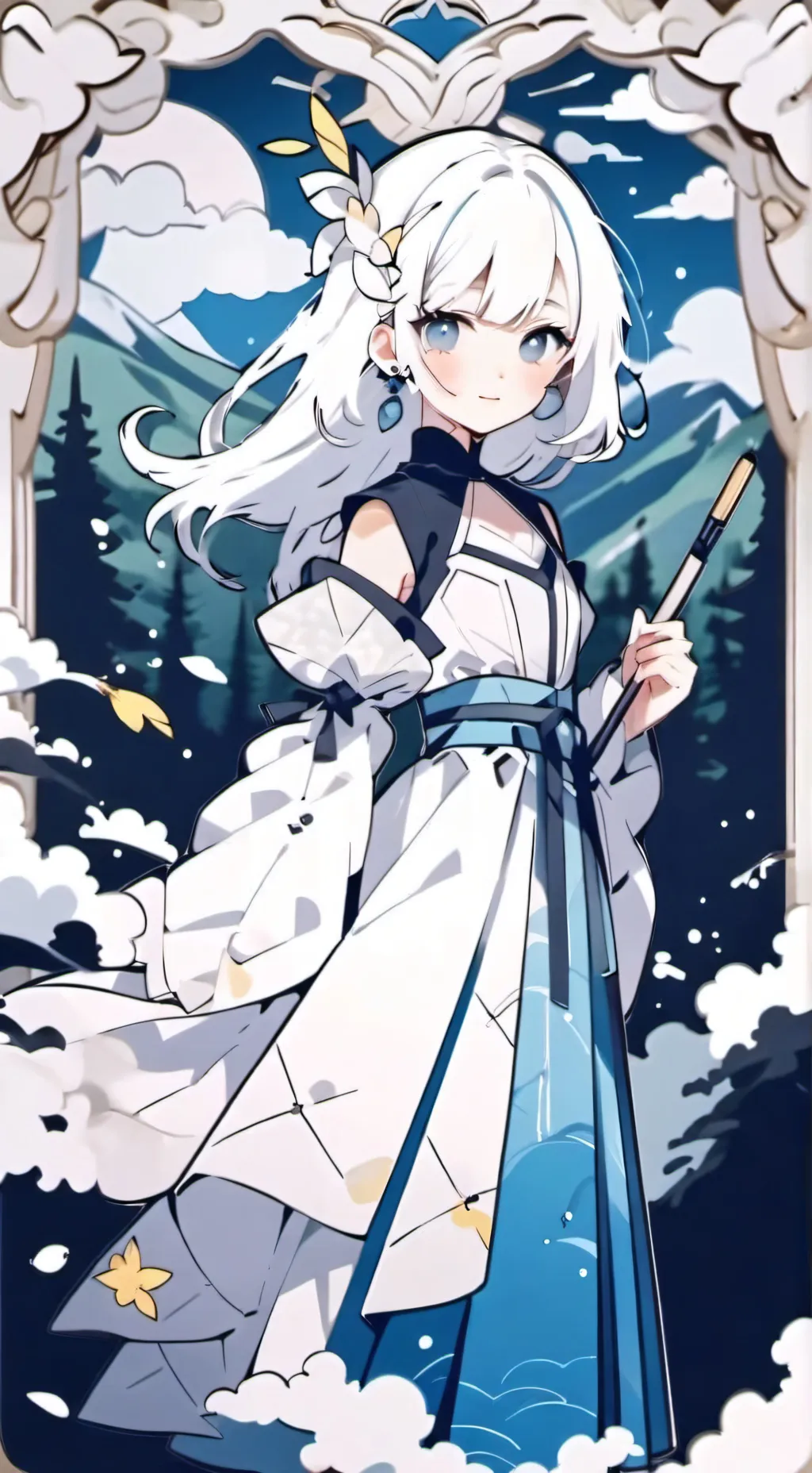 ai character: Lily Utake  background