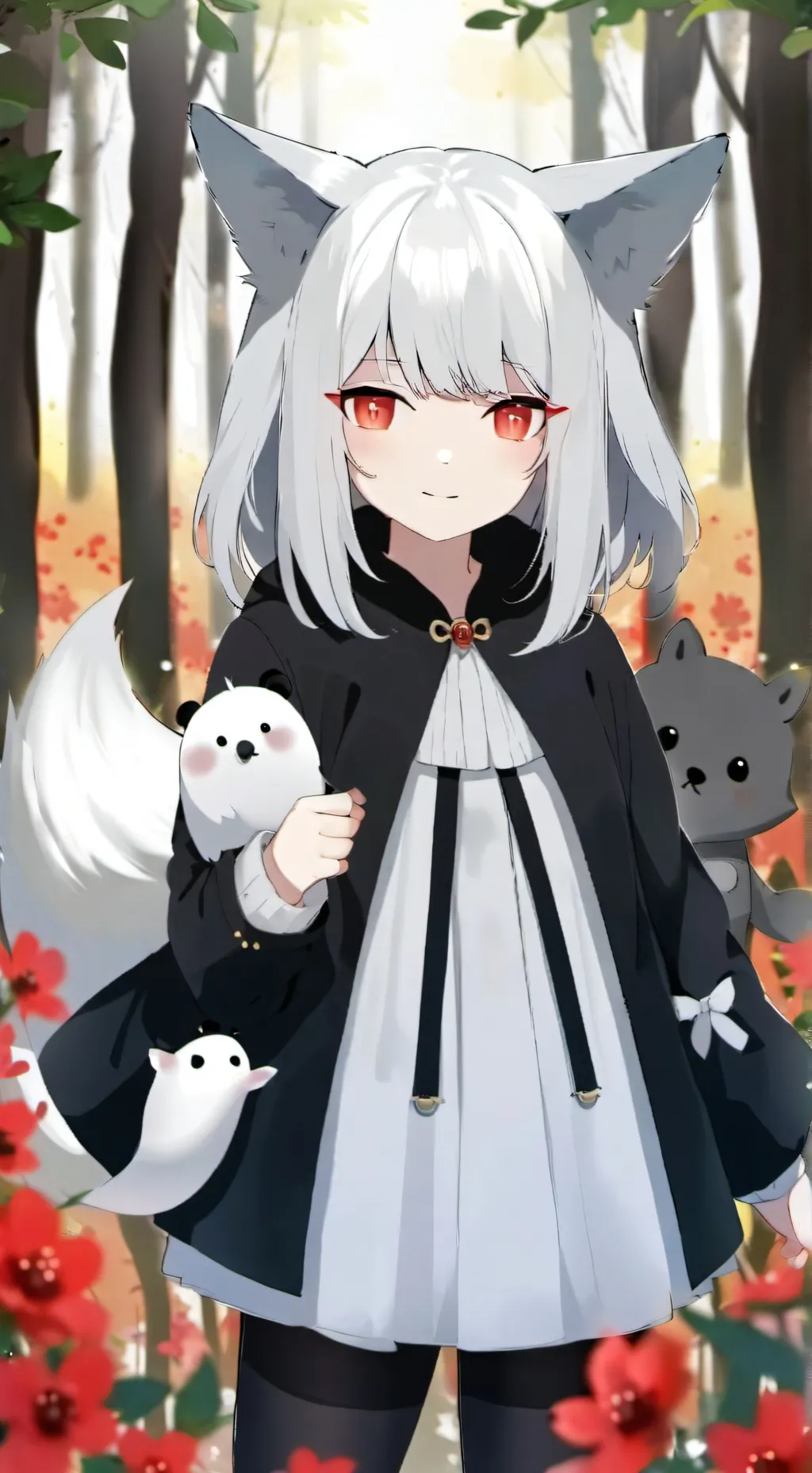 ai character: new girl in class background