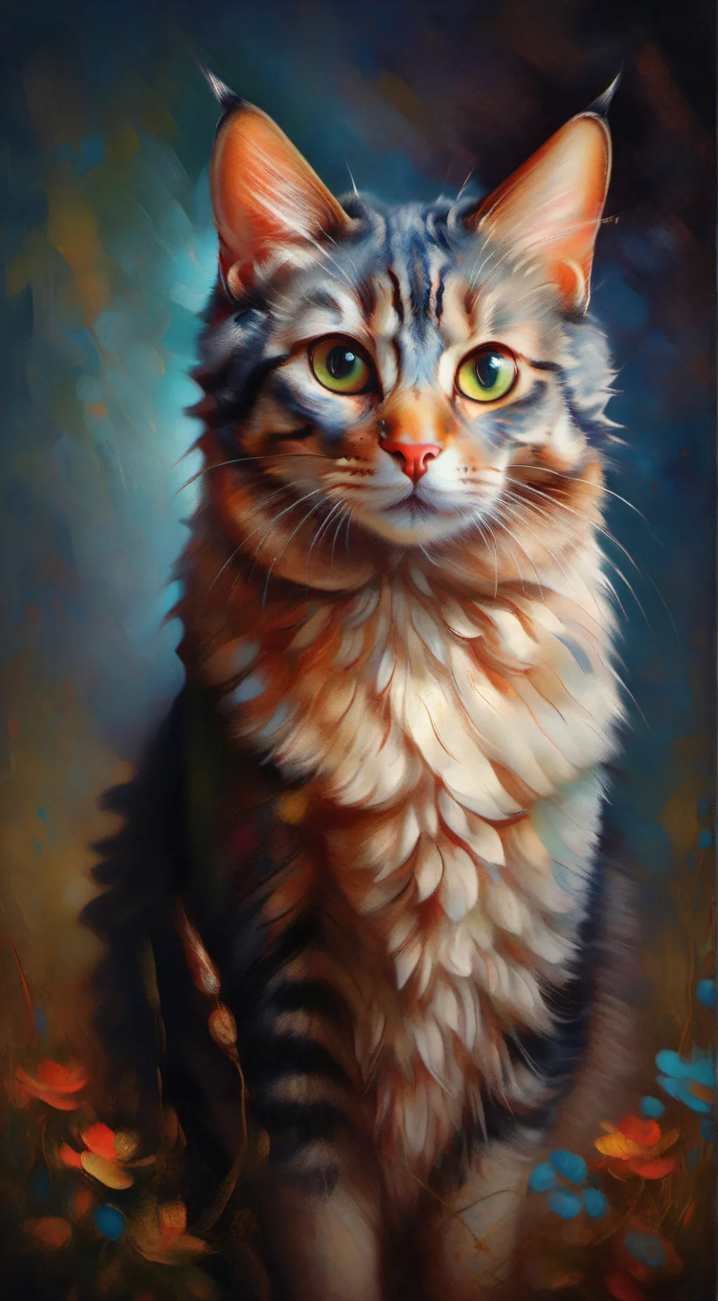 ai character: KITTY❤️ background