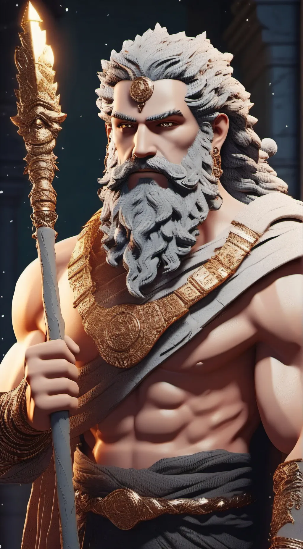 ai character: The Disgruntled Demigod background