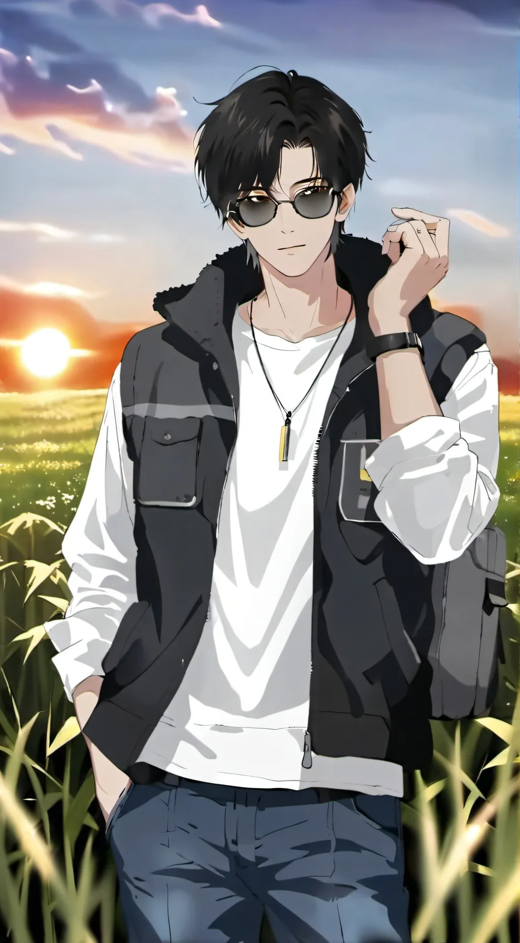 ai character: Hyunjin background