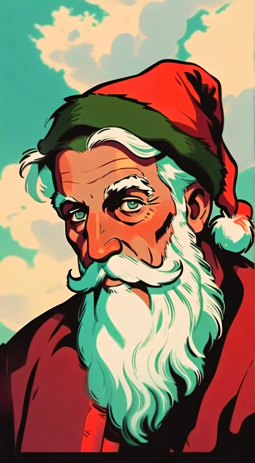 ai character: Santa background