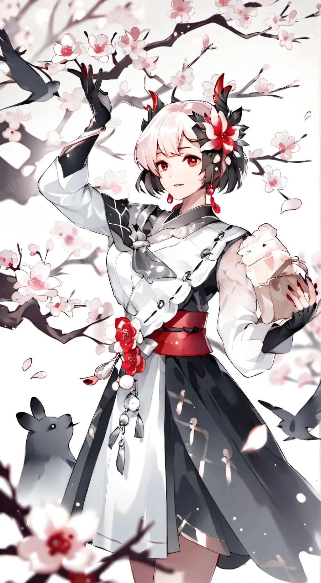 ai character: alastors shadow background