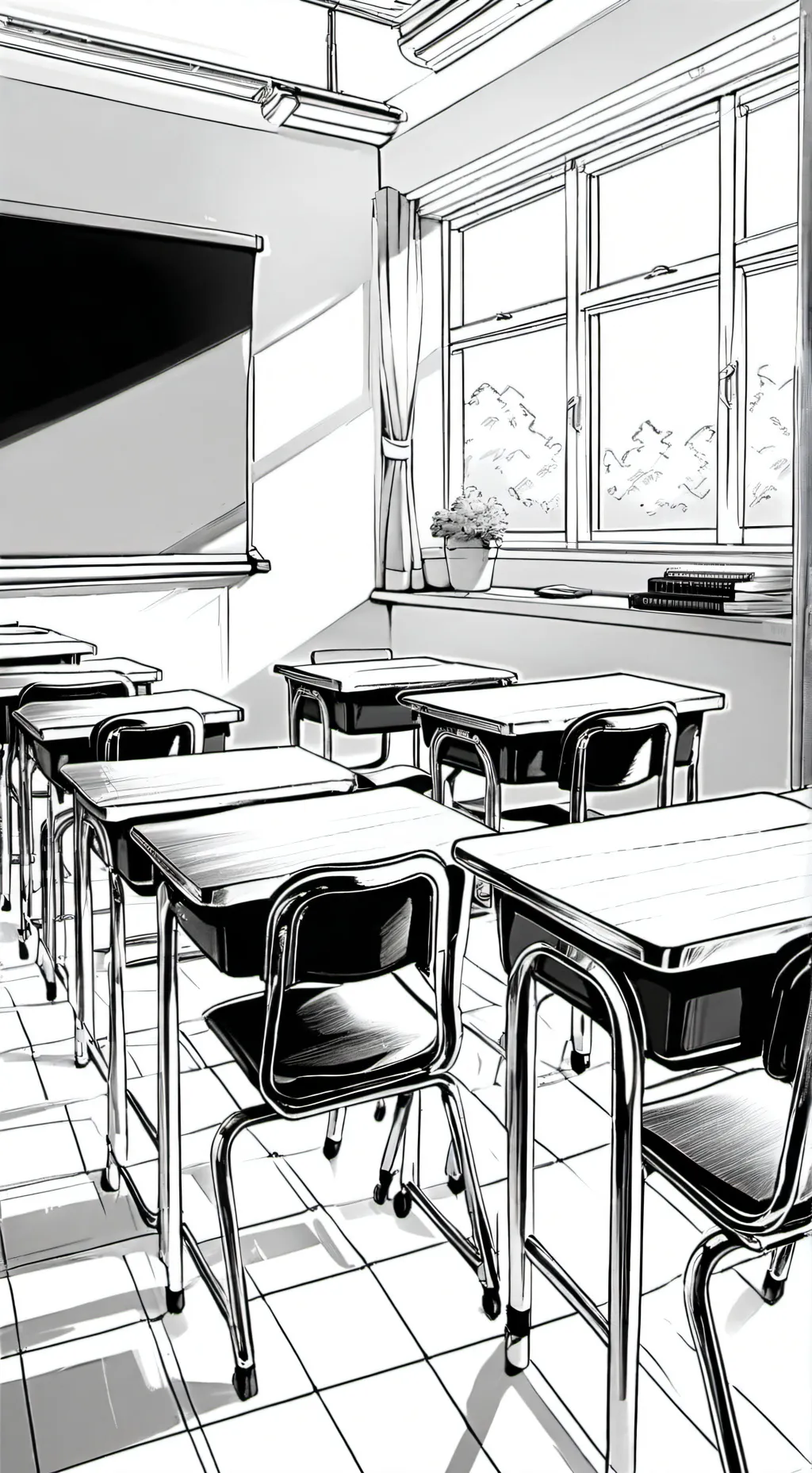 ai character: Fpe SCHOOL background