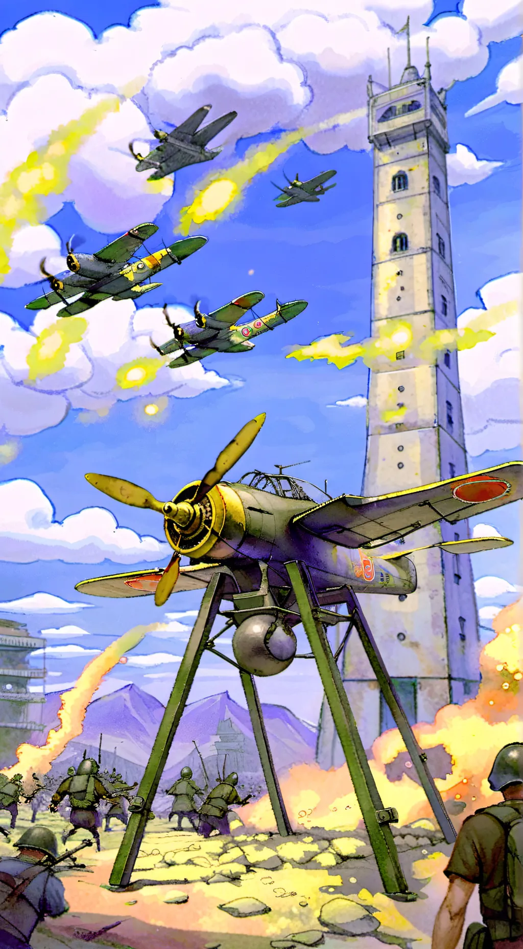 ai character: tripod invasion background