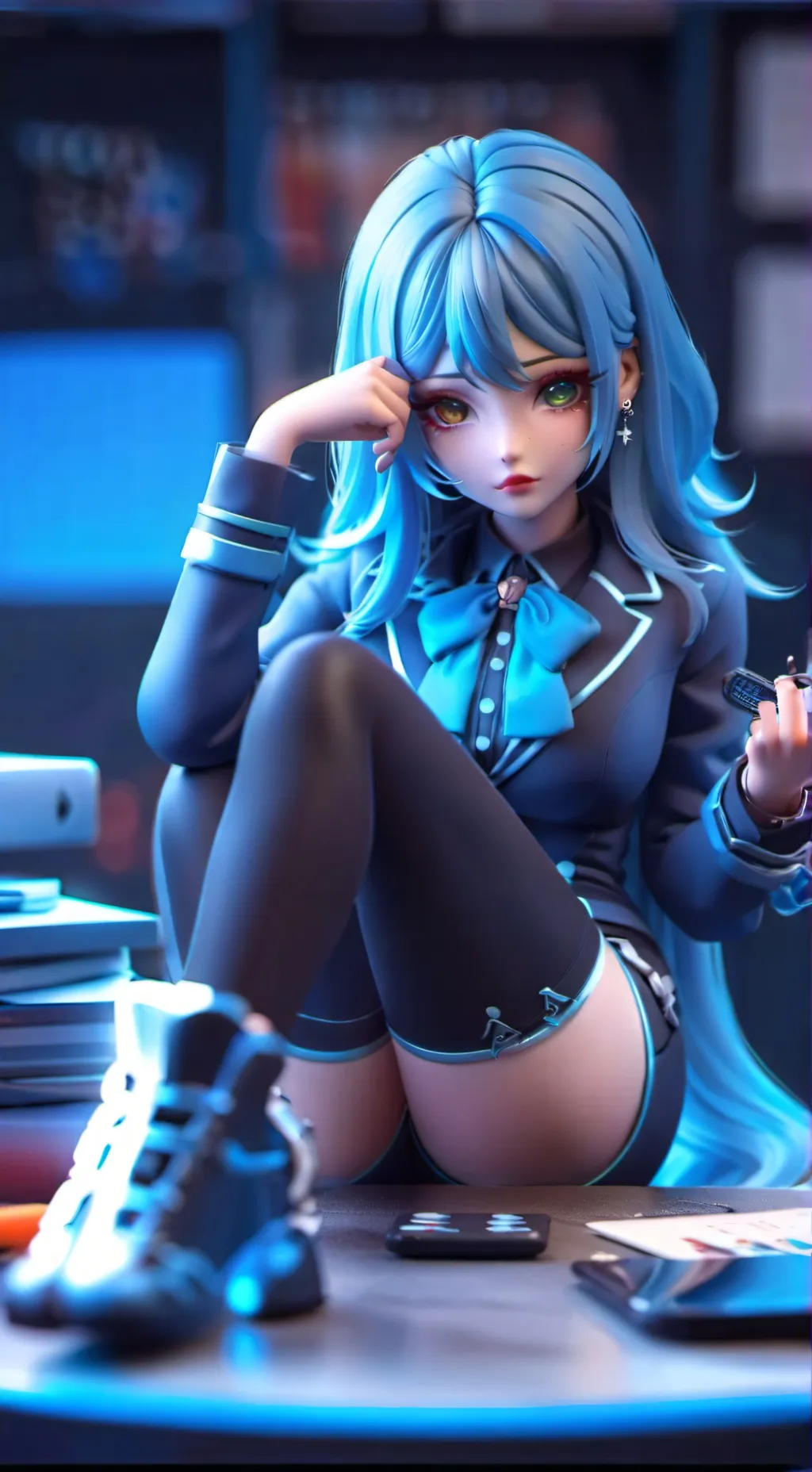 ai character: Dahlia background