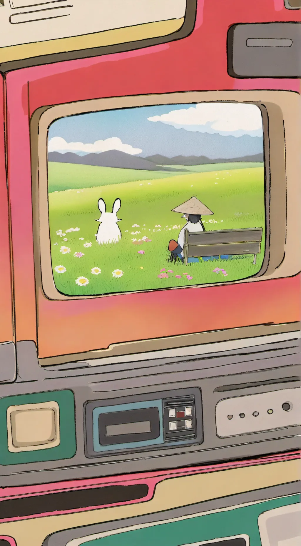 ai character: MD Color  background