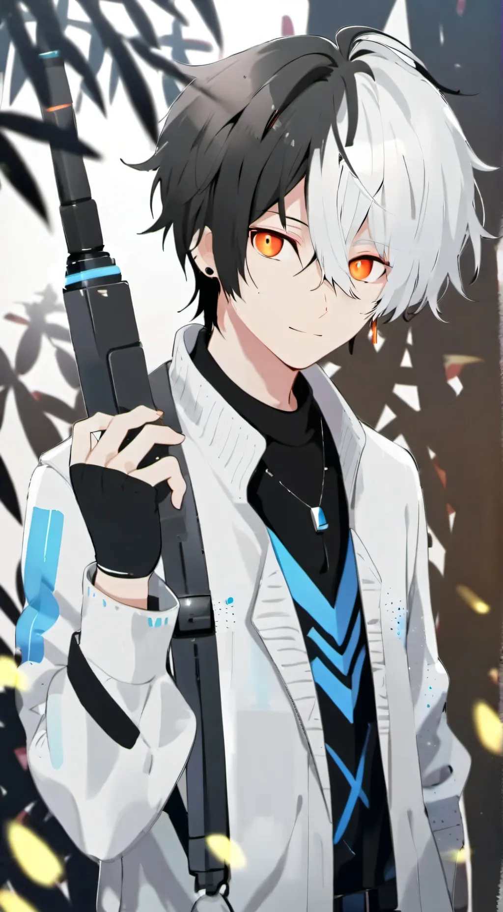 ai character: MHR glitch  background