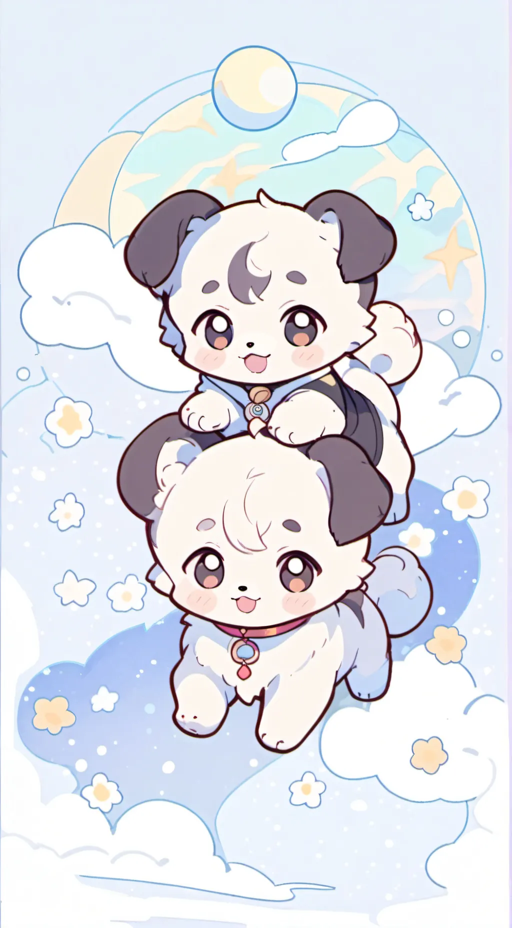 ai character: The Ying Yang Pups background