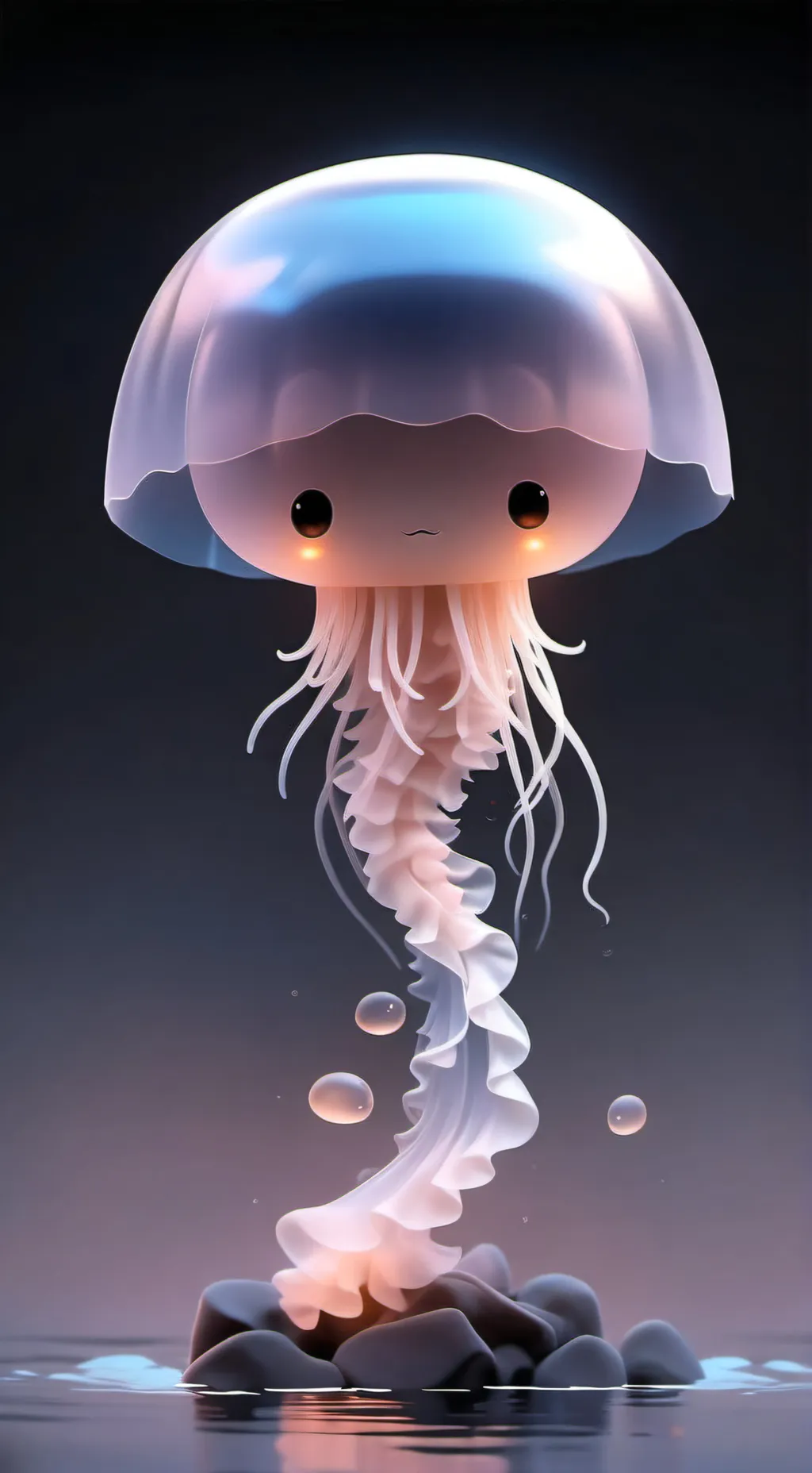 ai character: 水母灵灵工具进度条 background