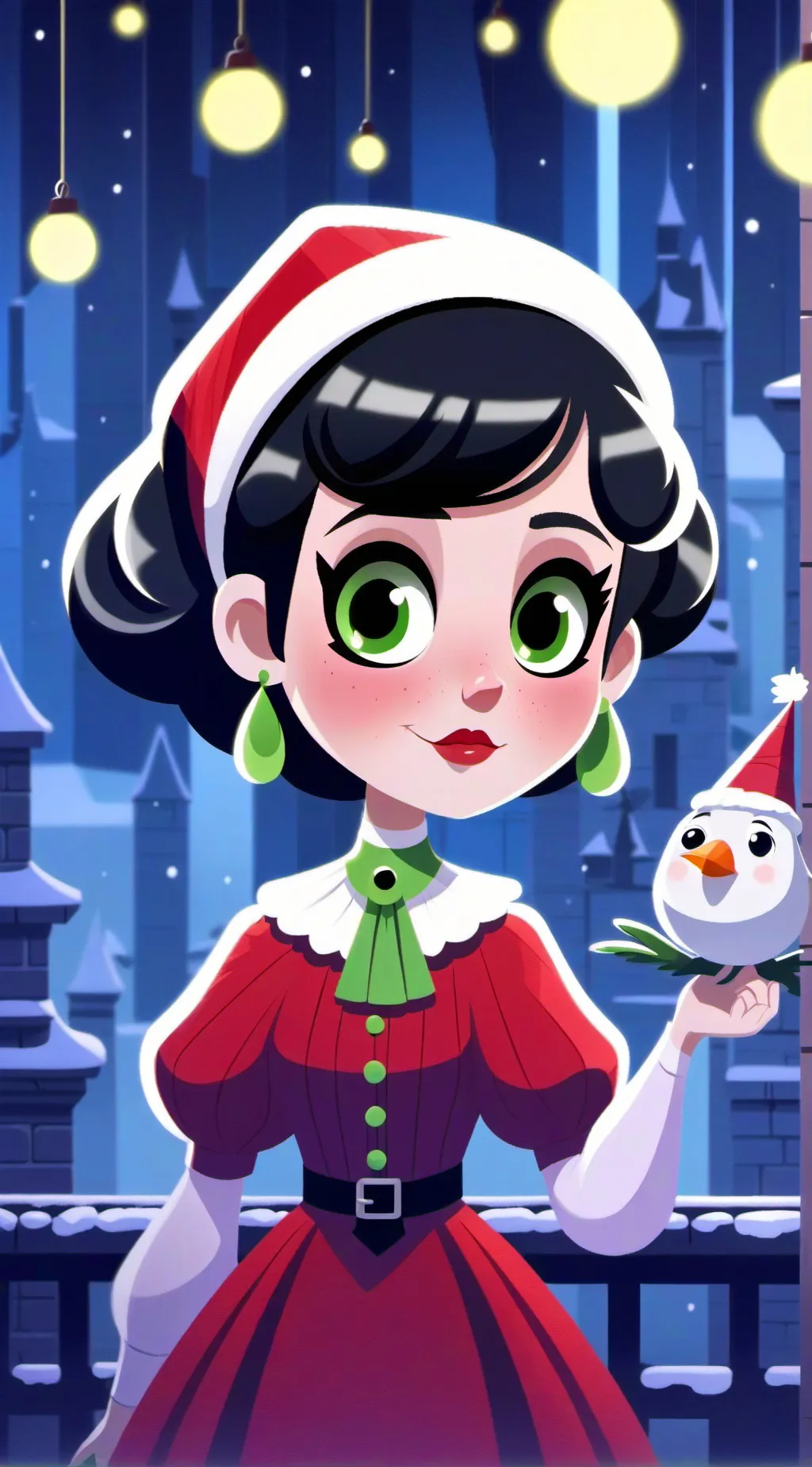 ai character: Bobette DandyWorld background