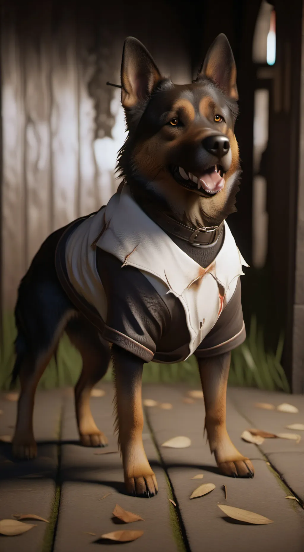 ai character: Lost dog background