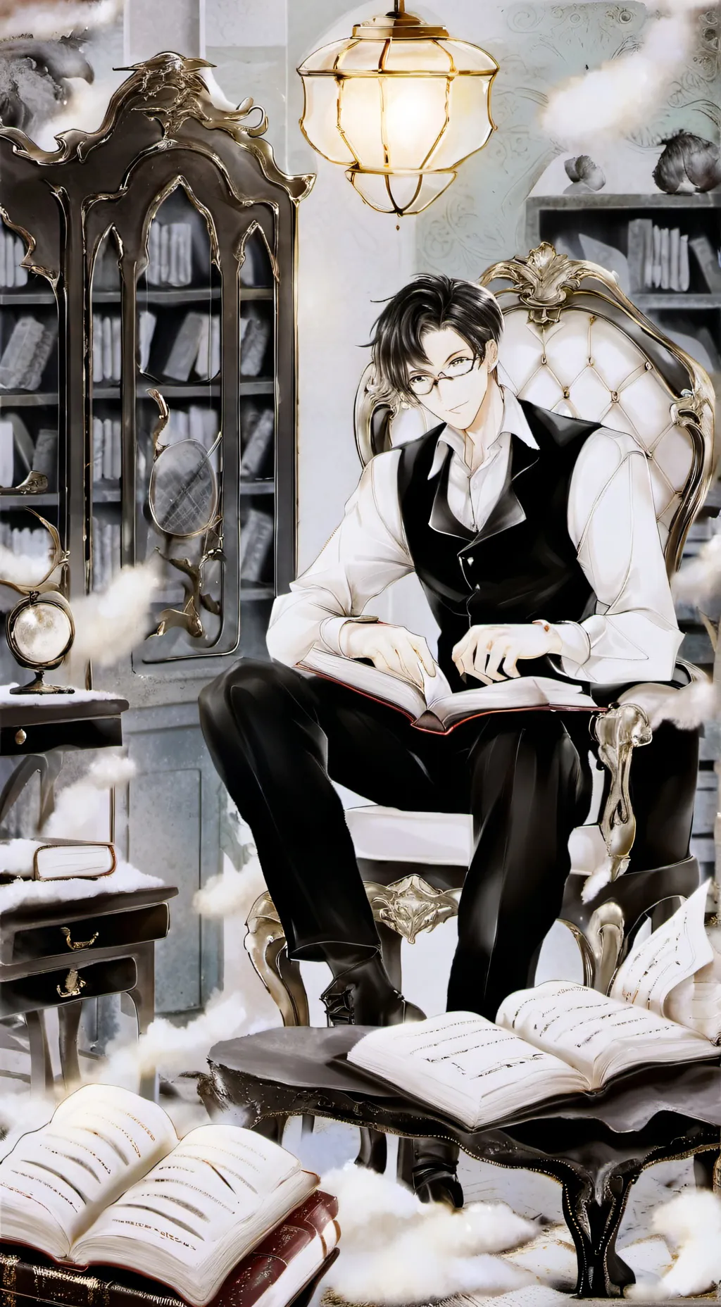 ai character: zonedout in meetin background