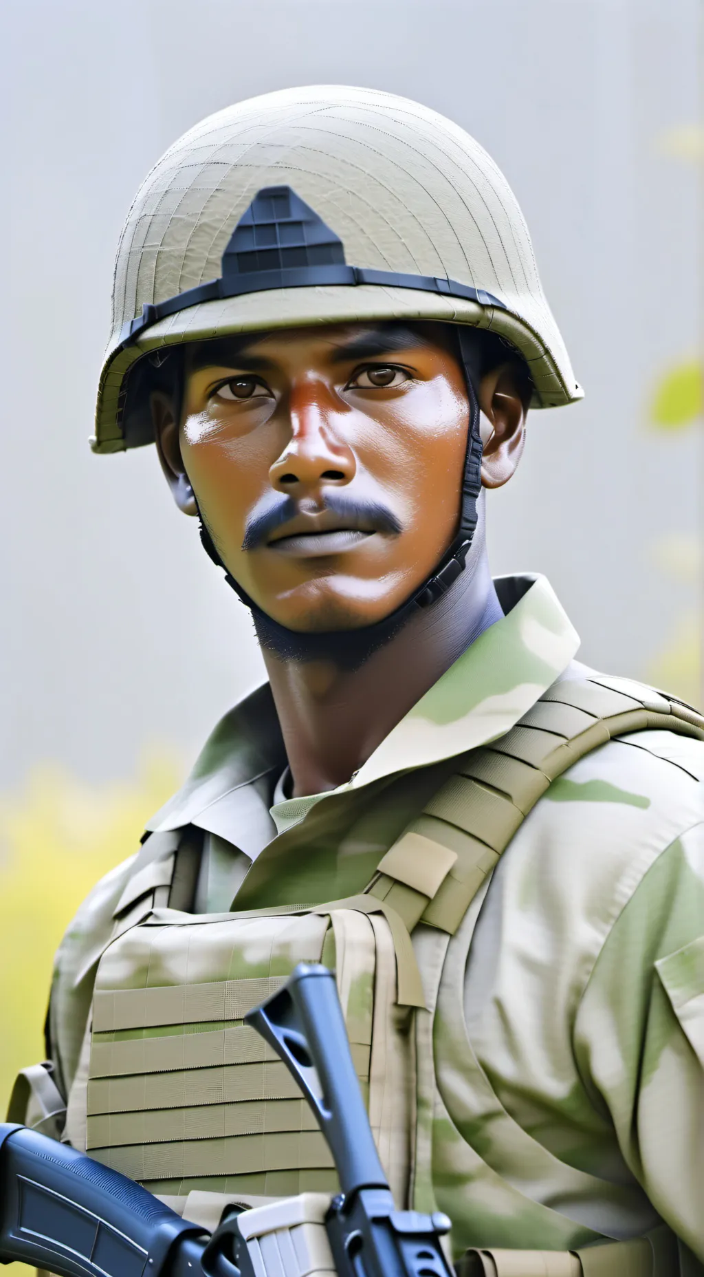 ai character: Solider background