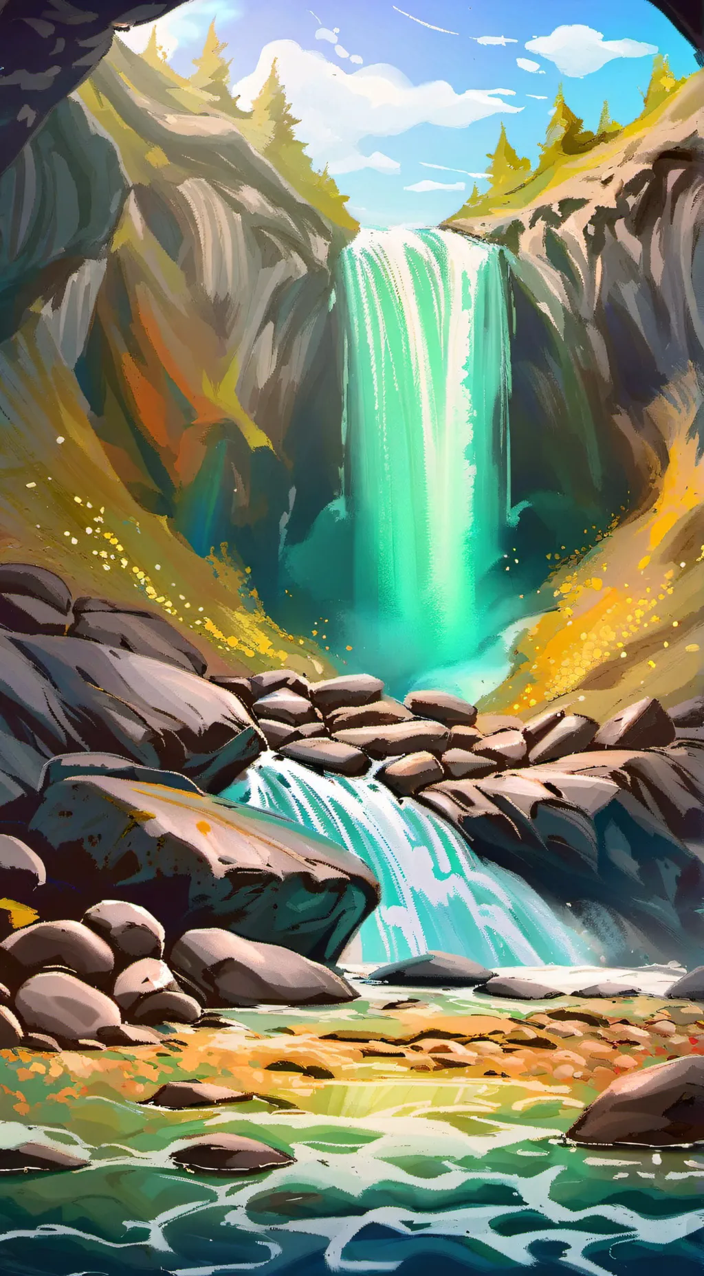 ai character: Gelatin background