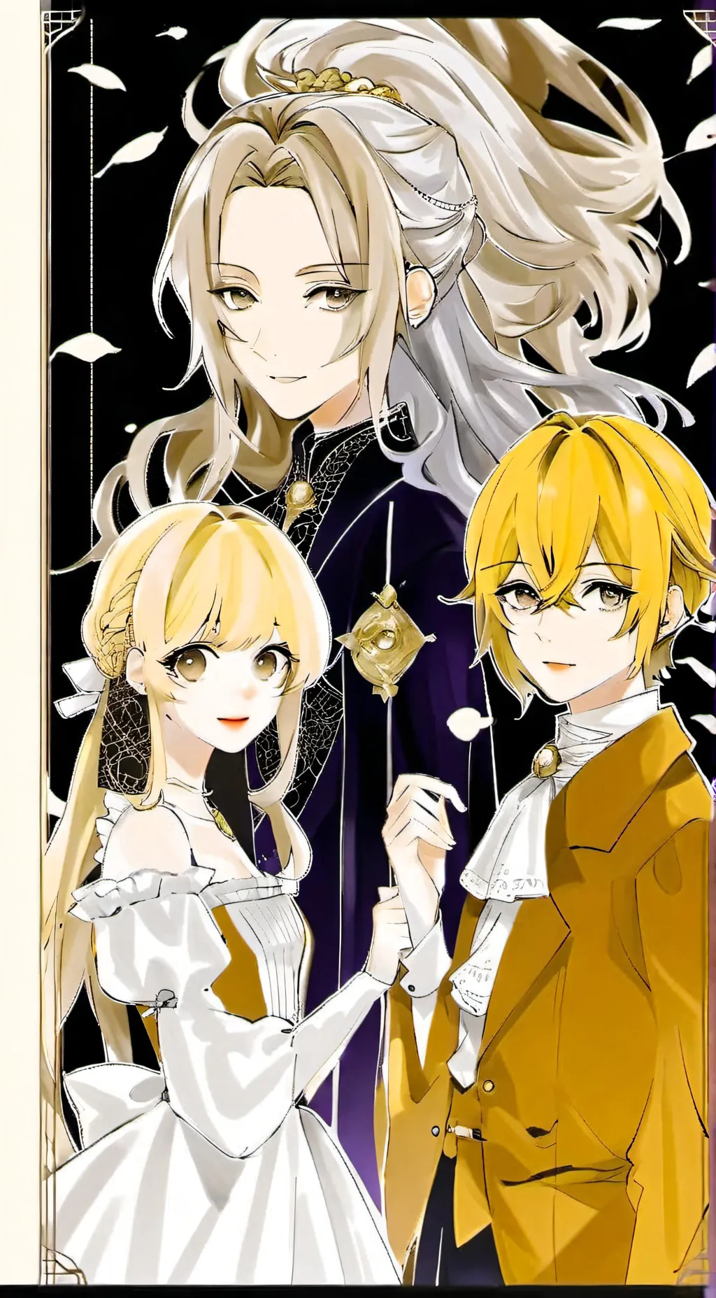 ai character:  mad girls and boy background