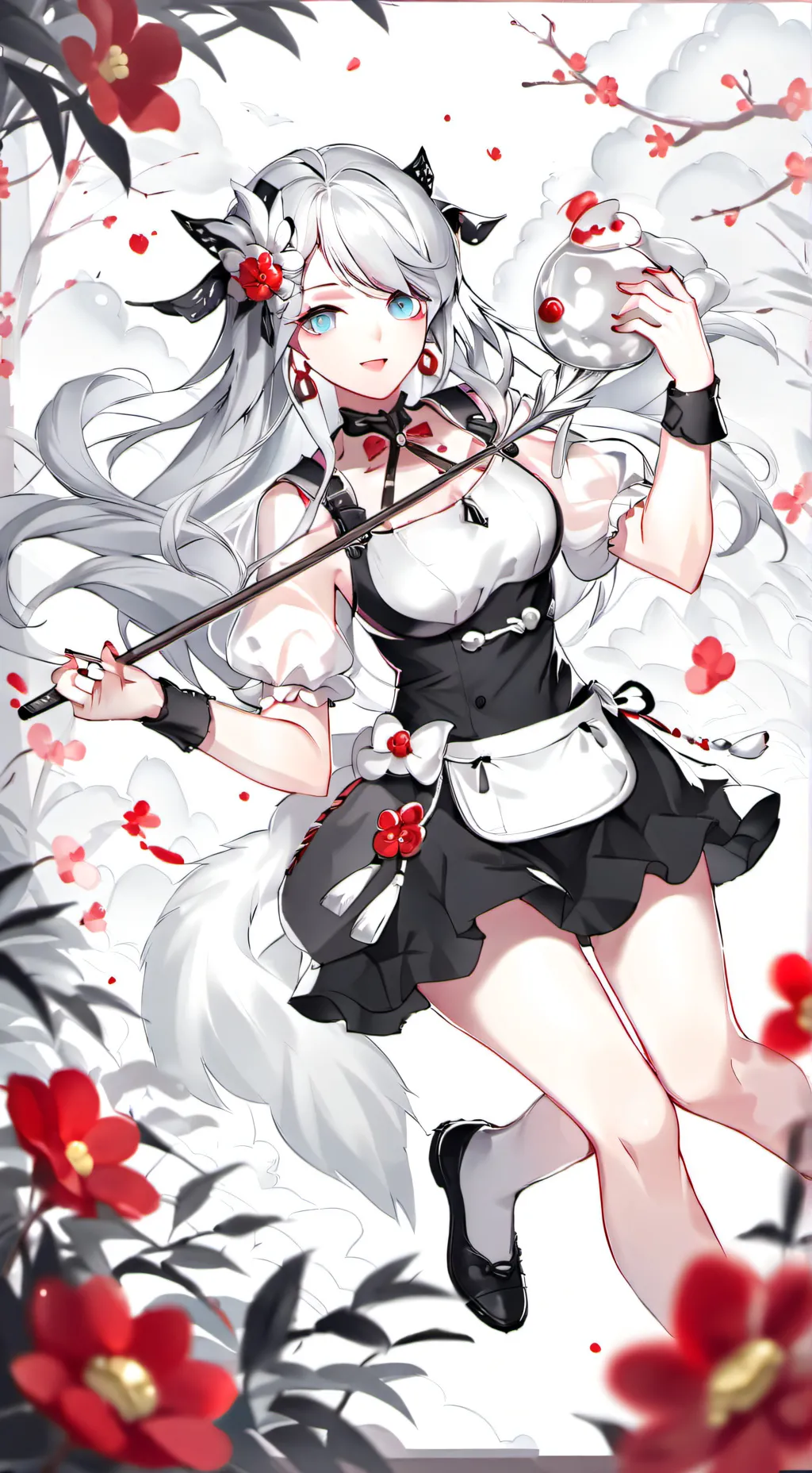 ai character: Momo x Shinobu background