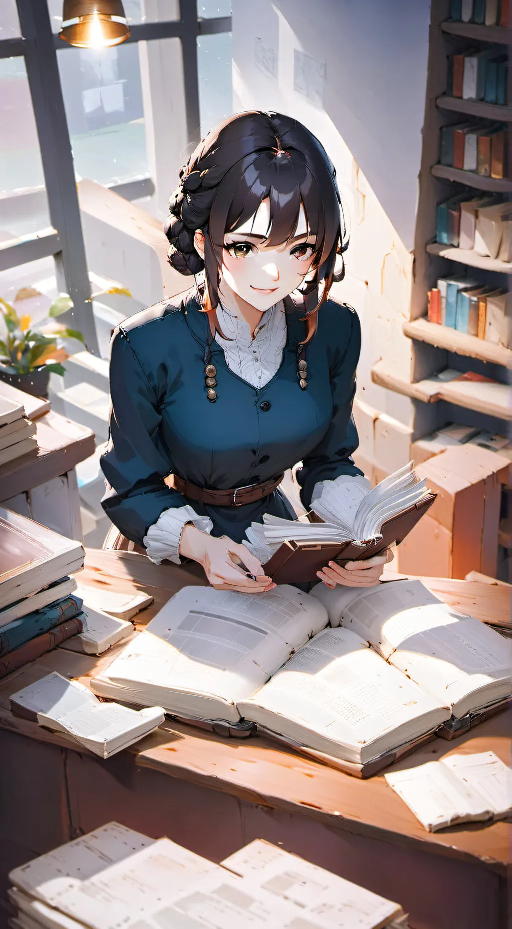 ai character: The E-Book Empire background