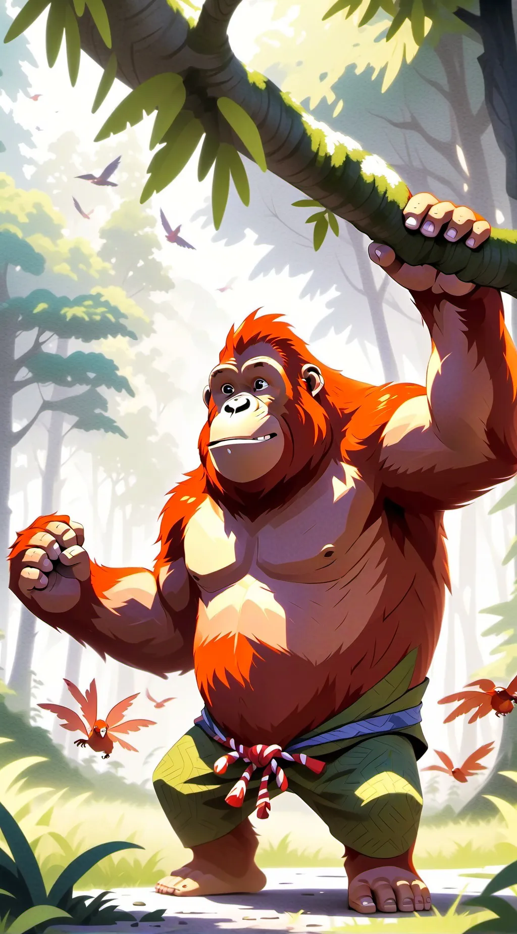 ai character: 熊霸天 background