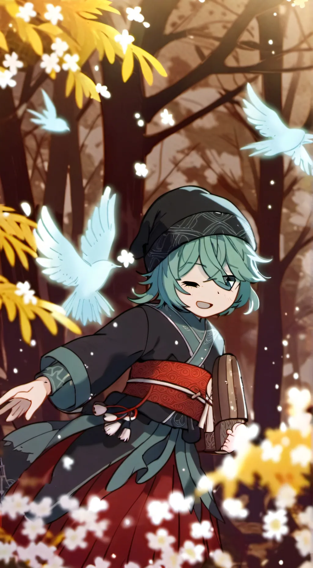 ai character: Мика background