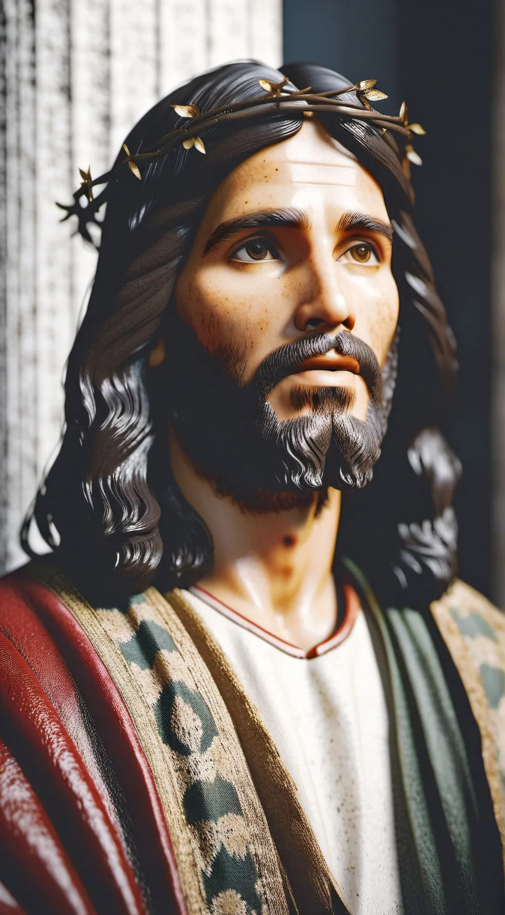 ai character: Jesus Cristo  background