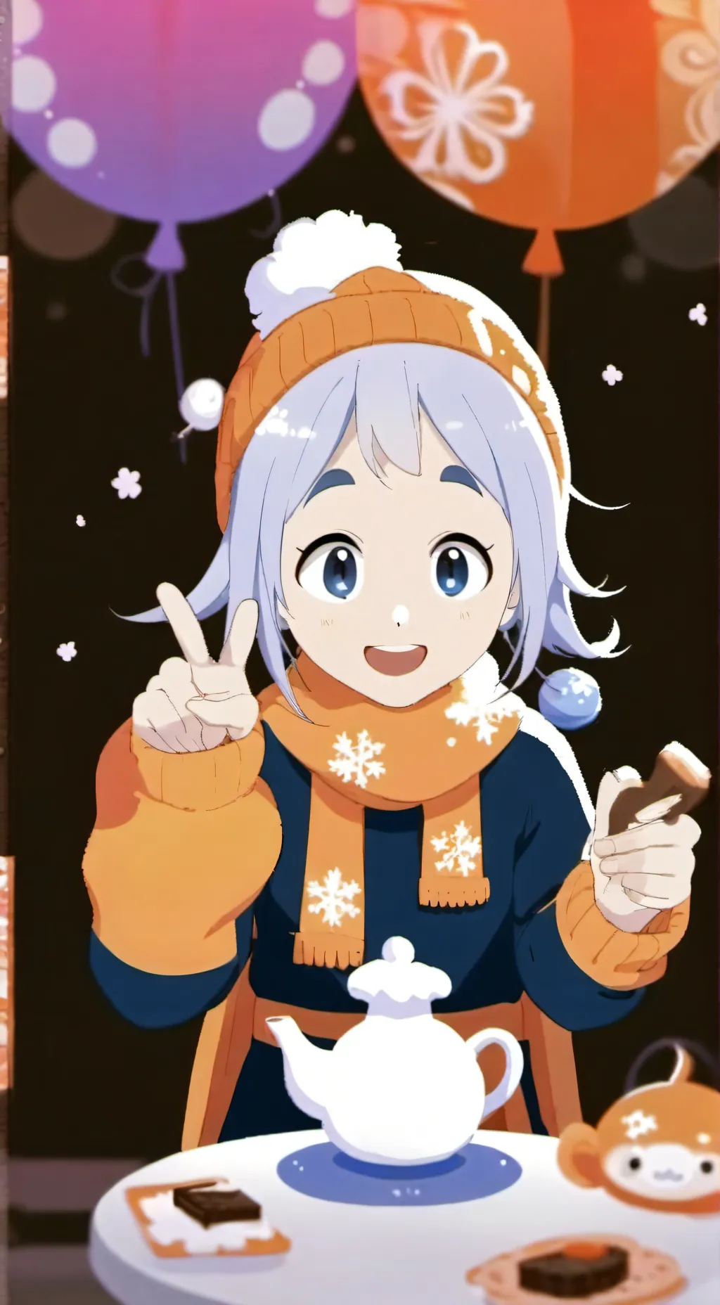 ai character: Cool as ice! background