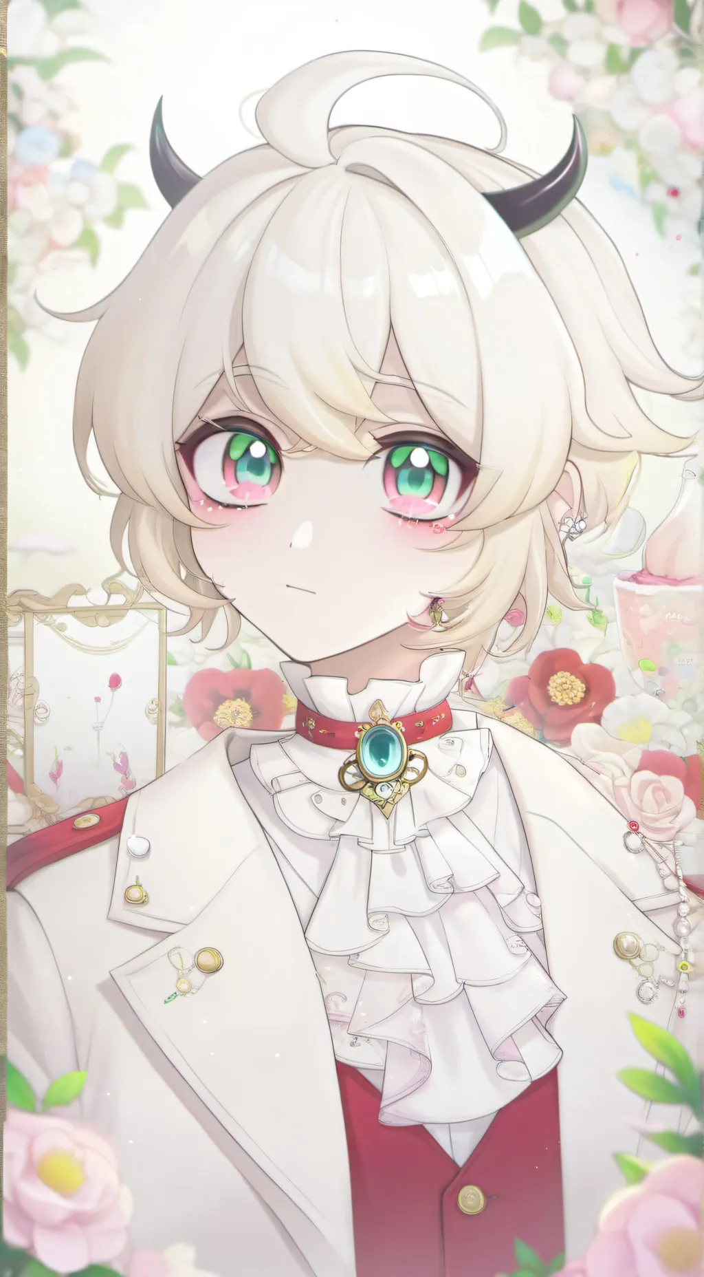 ai character: Luci and alastor  background