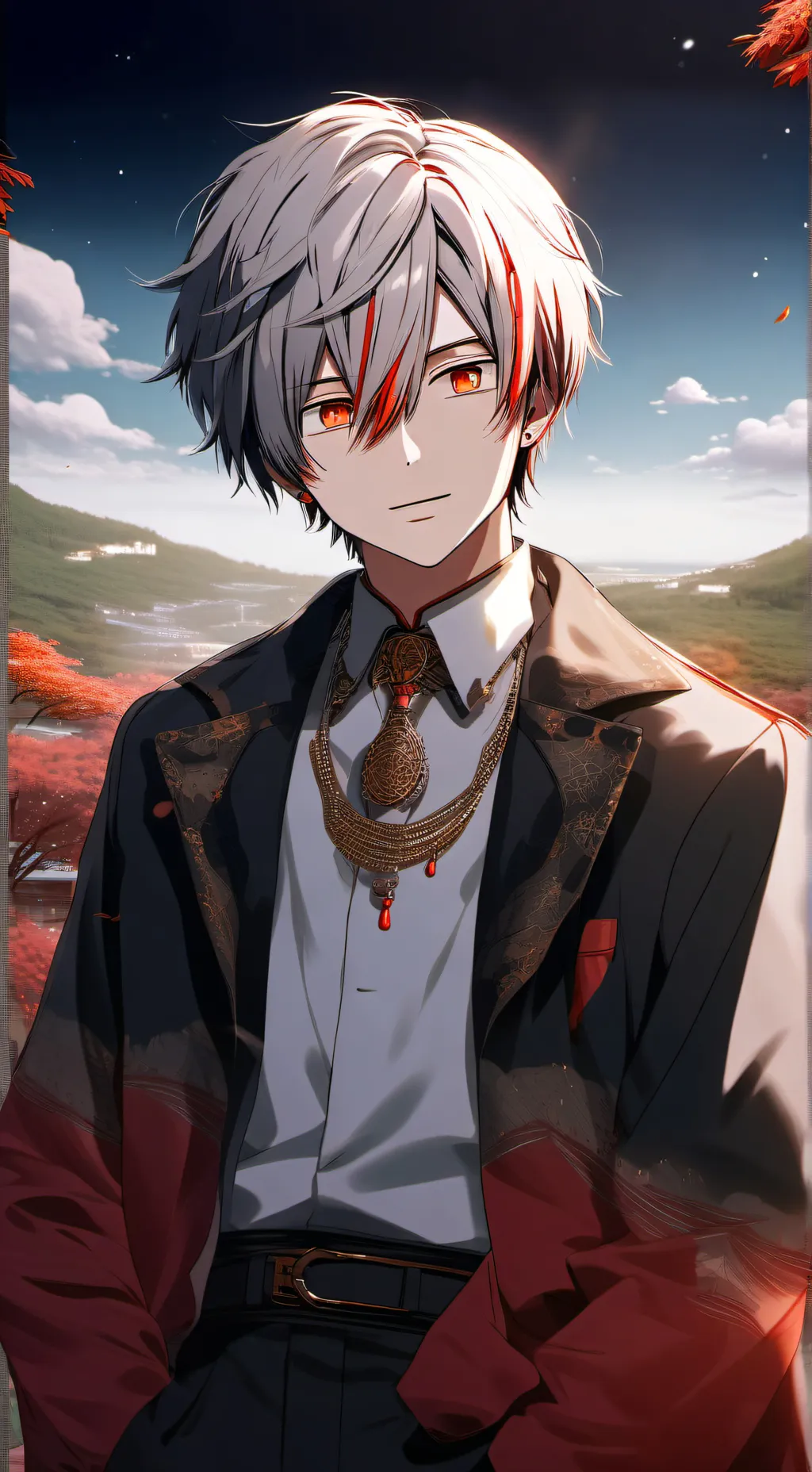 ai character: shoto Todoroki background