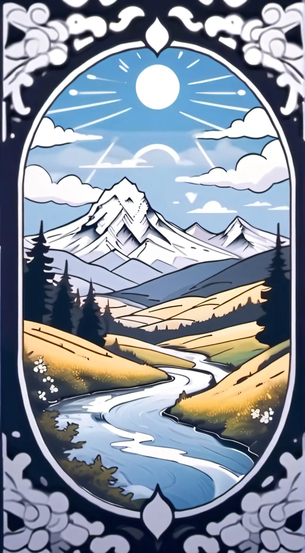 ai character: country balls background