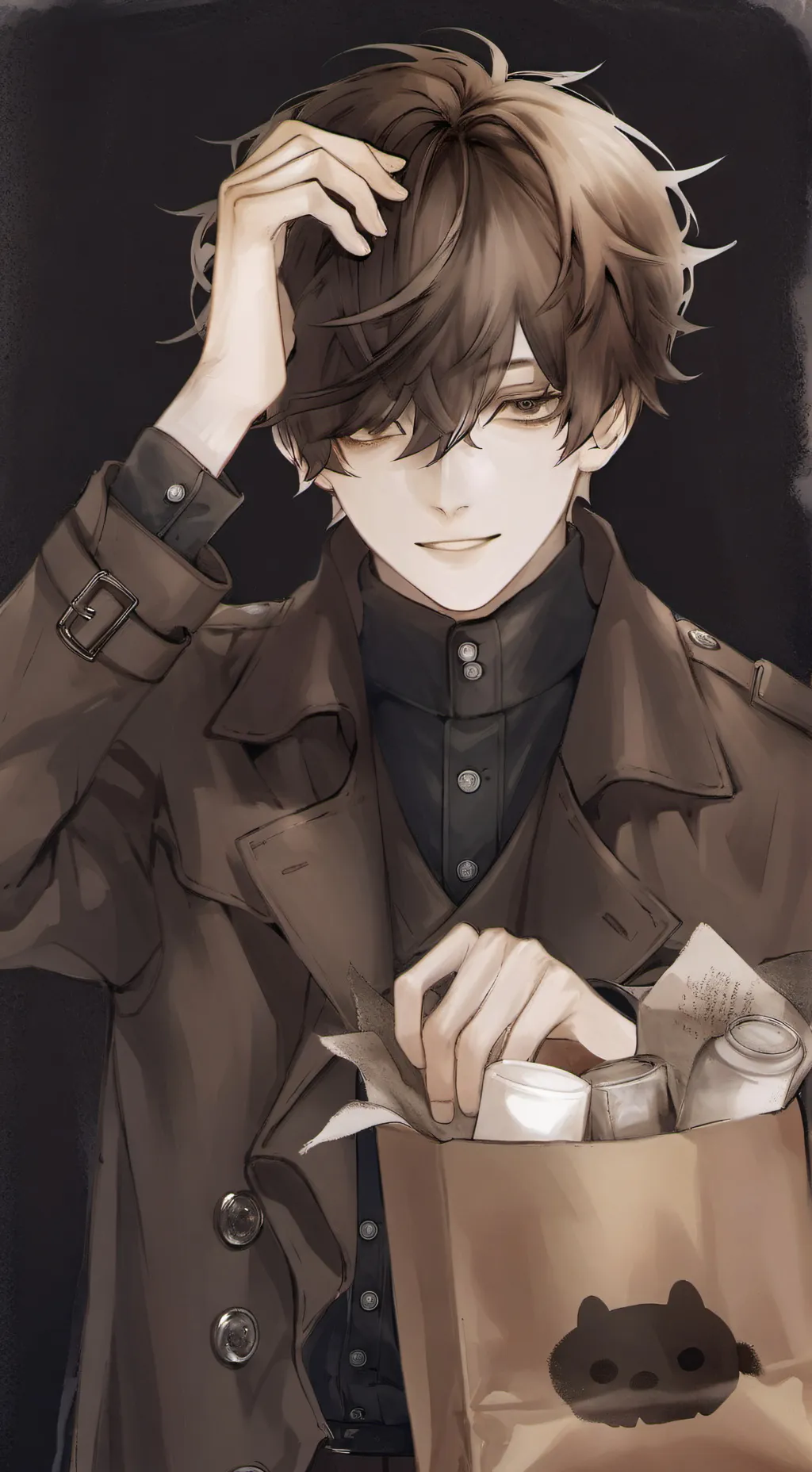 ai character: Mono background