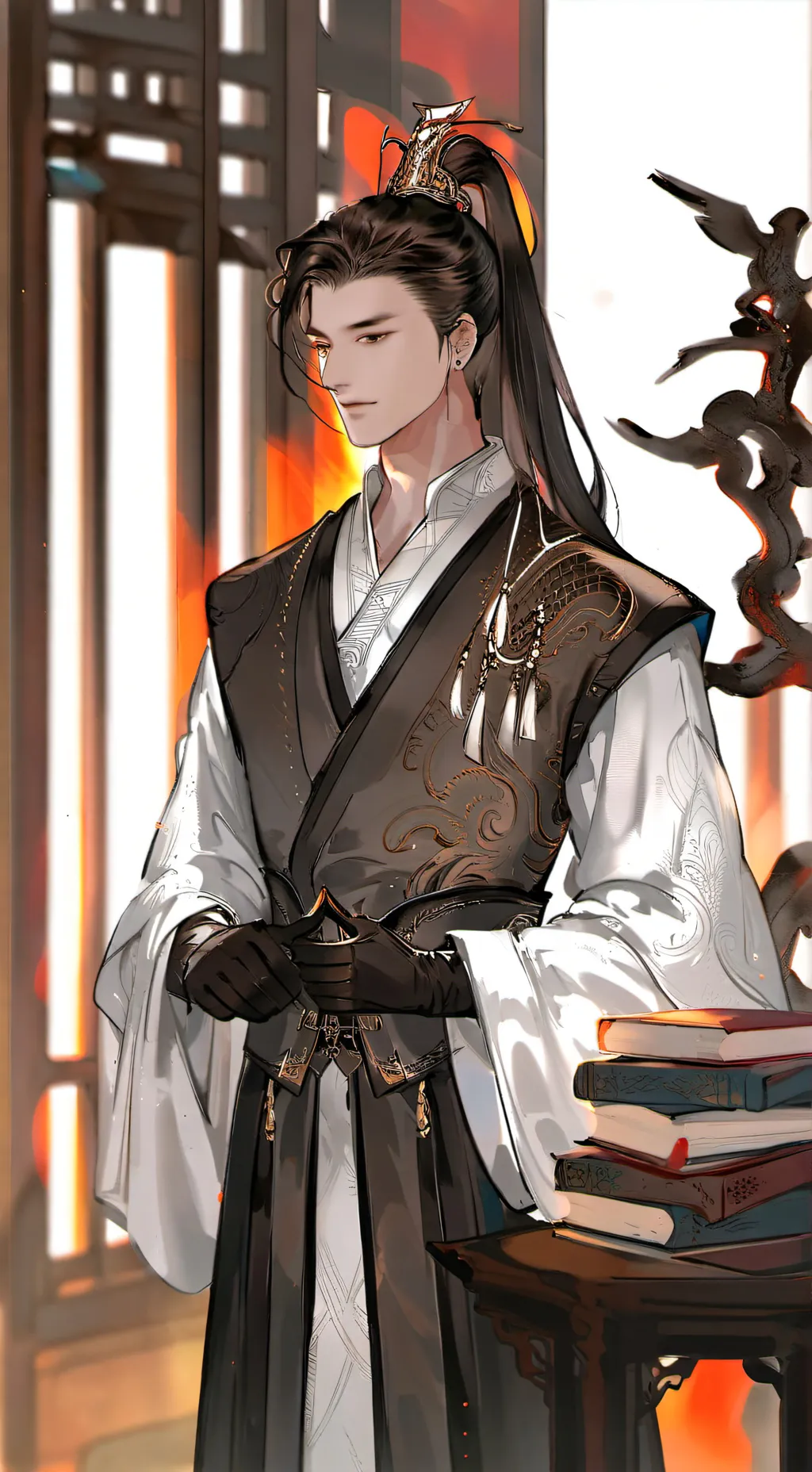 ai character: Xiao Zhan  background