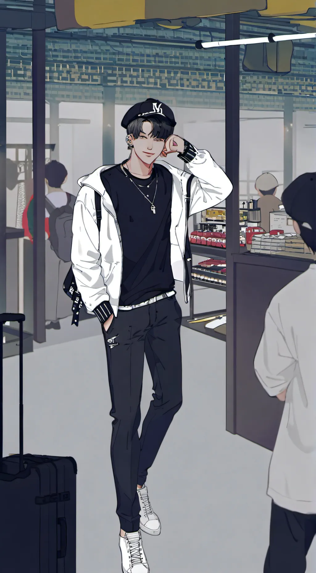 ai character: Hyunjin background