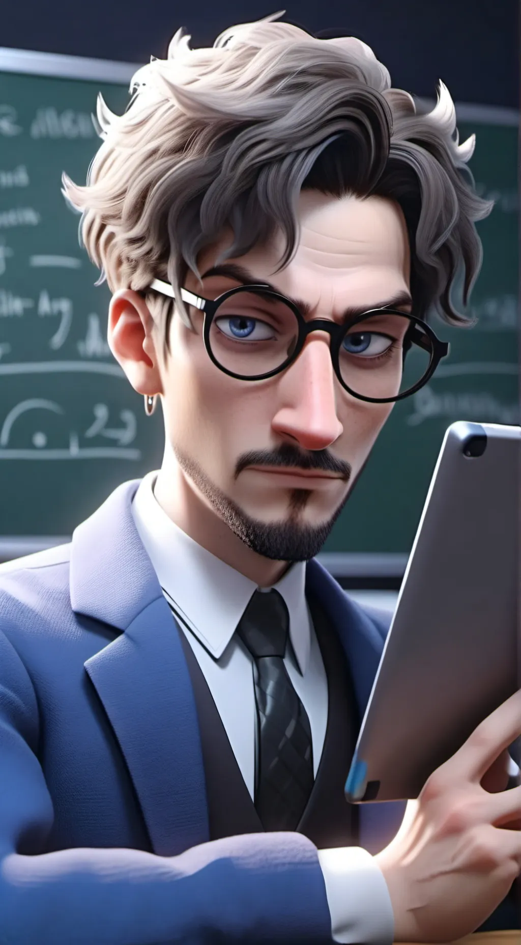 ai character: Dr. Pewds' Teachos background