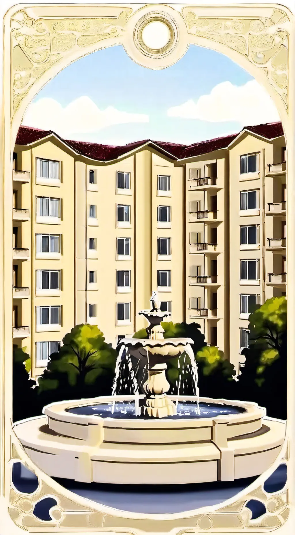 ai character: white world  background