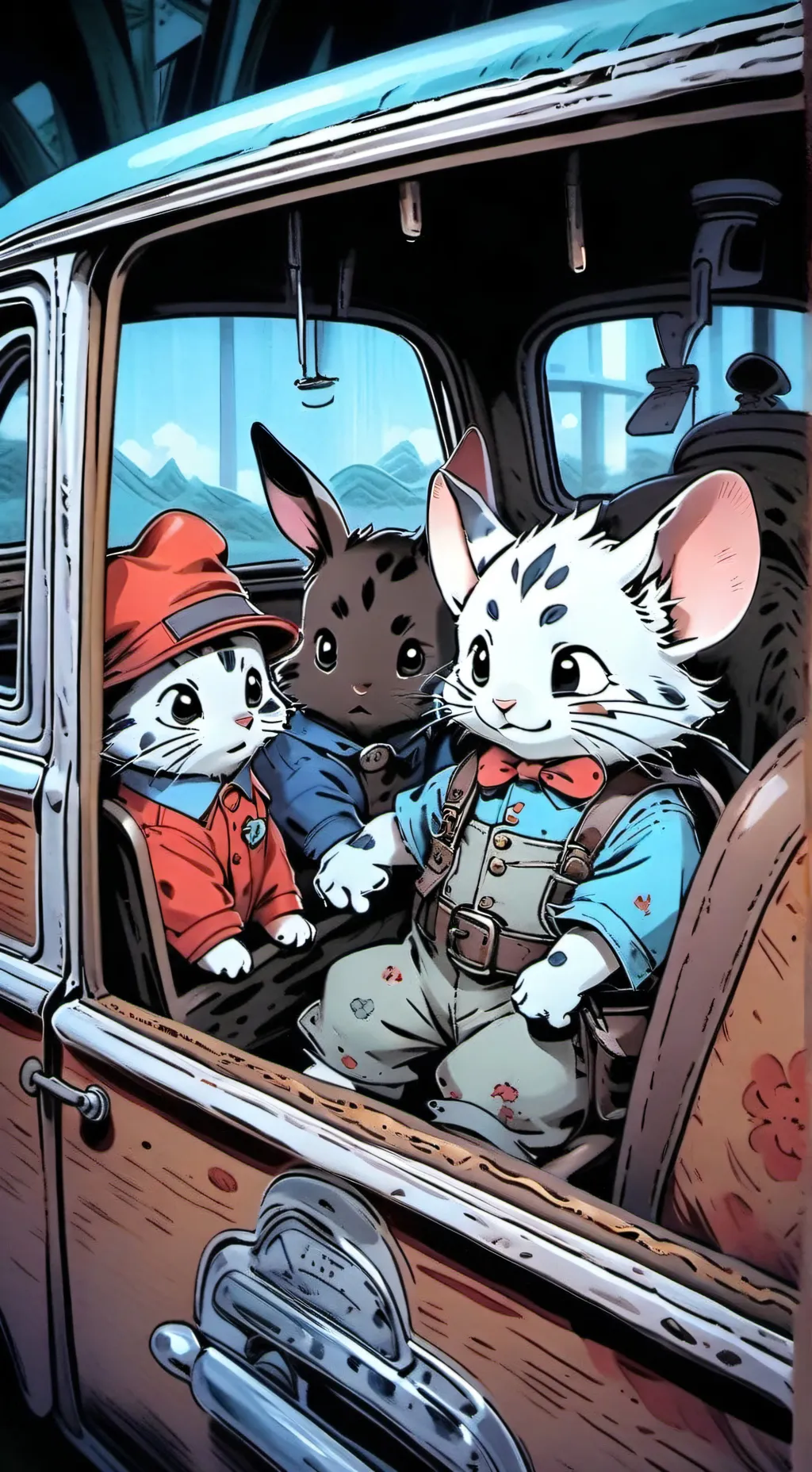 ai character: road trip sc background