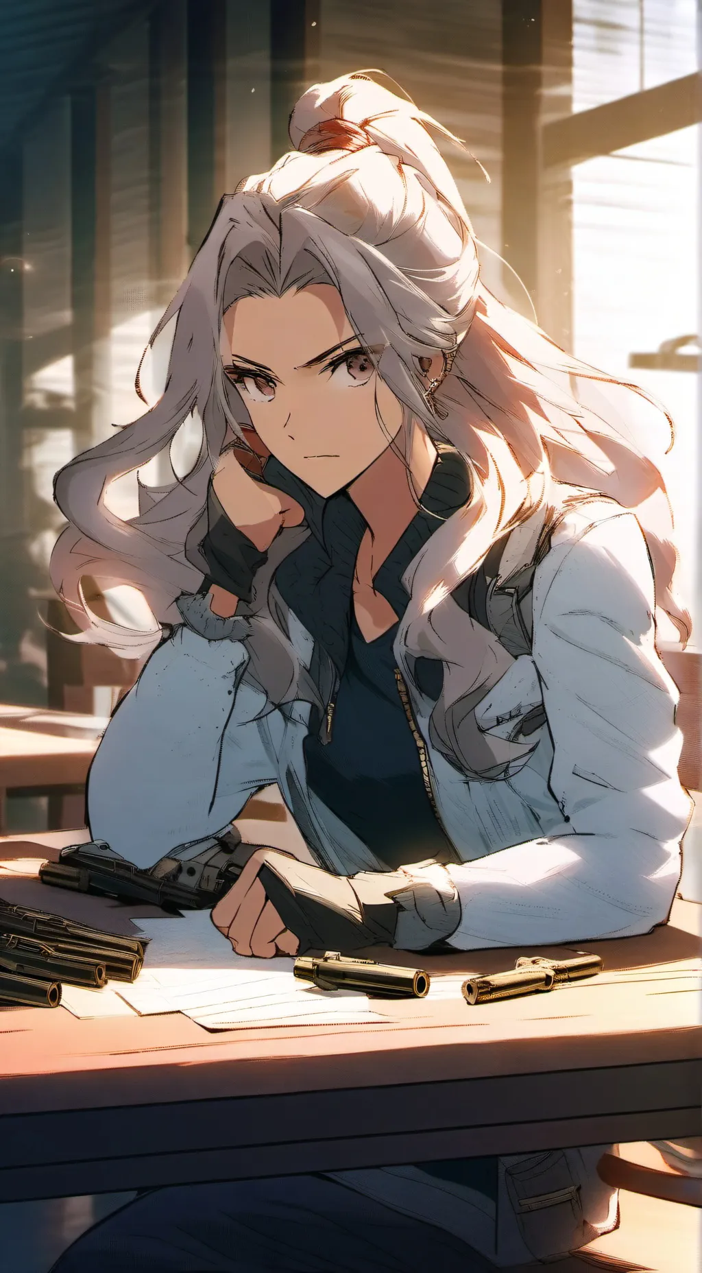 ai character: Vista Hallows background