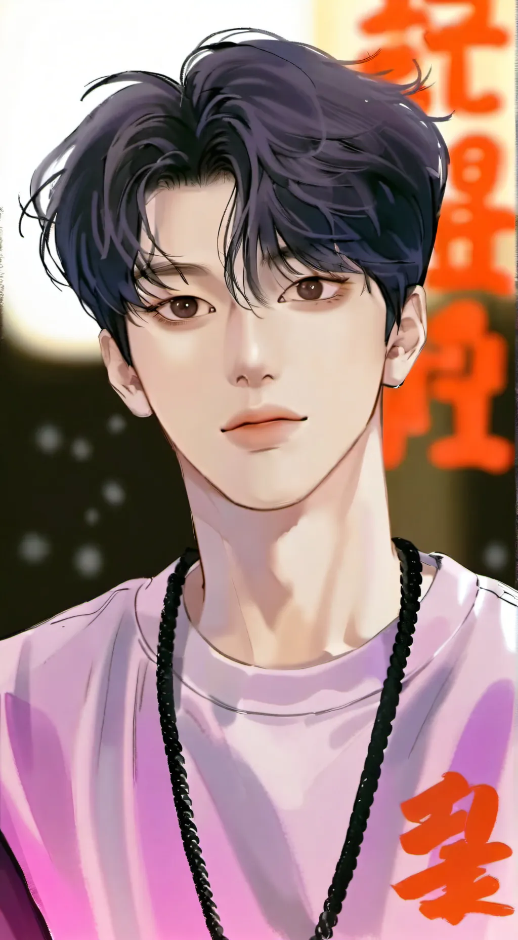 ai character: .."Minje"... background