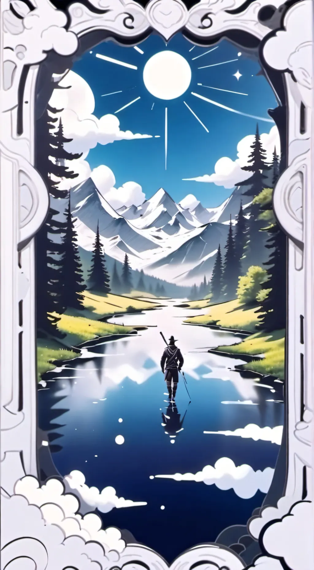 ai character: alight motion background