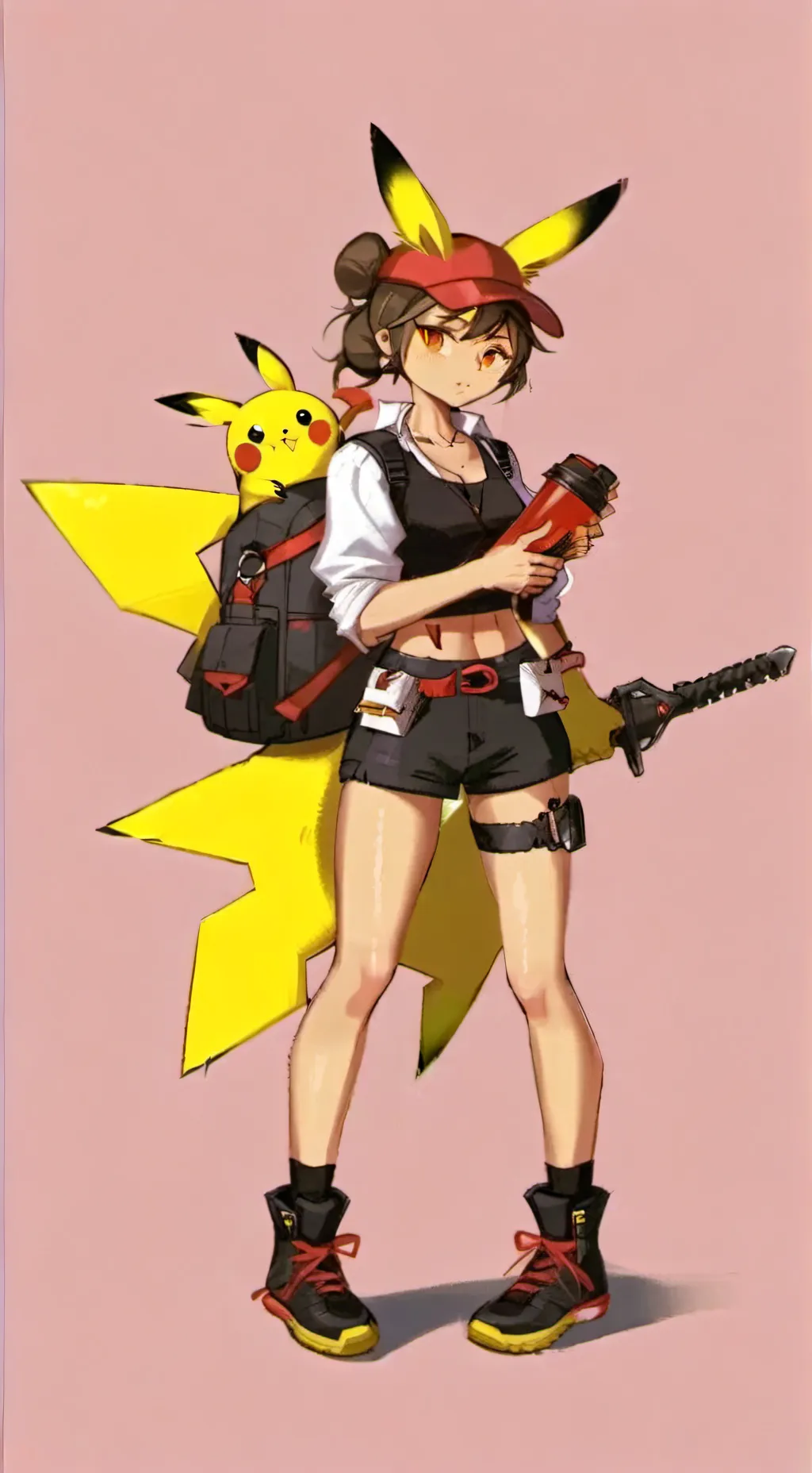 ai character: Pikachu background