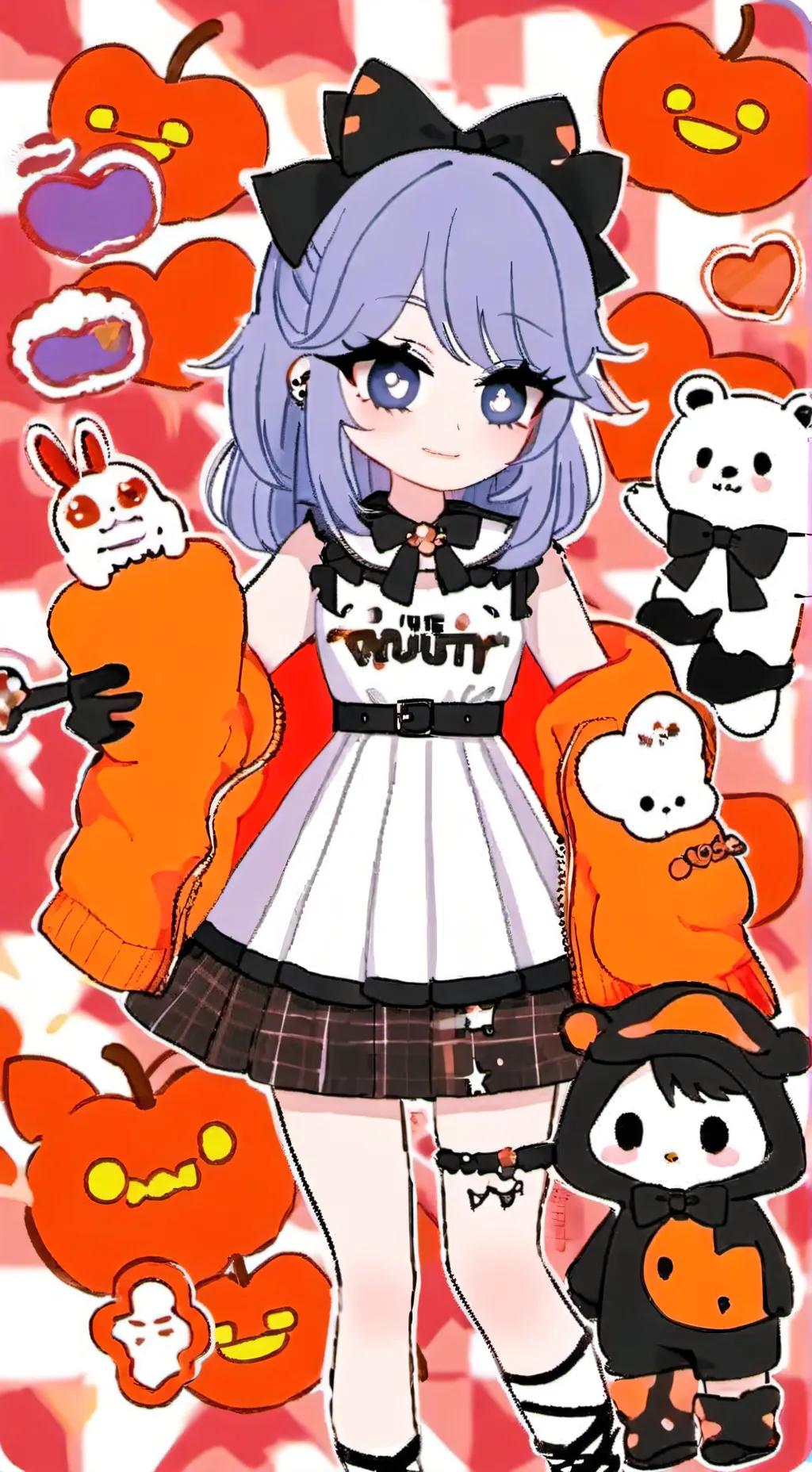 ai character: lovey blanket boxy background