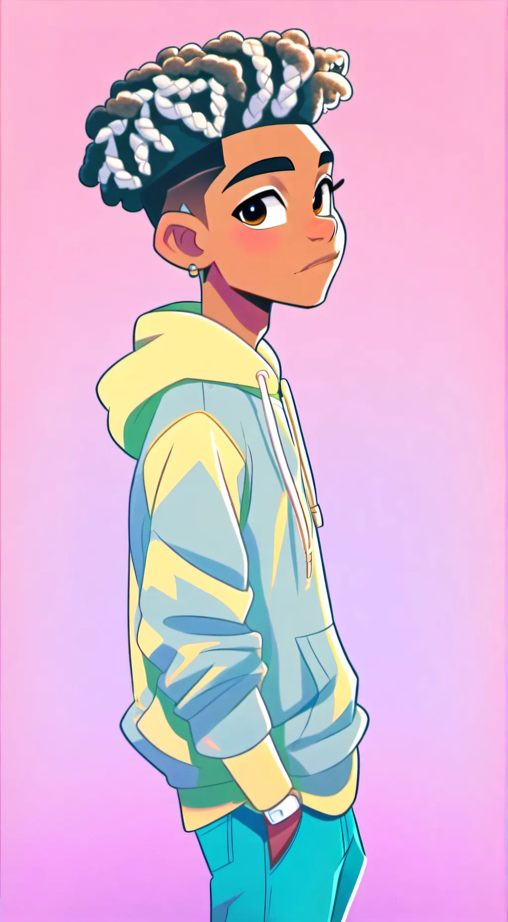 ai character: Ekko (Arcane) background