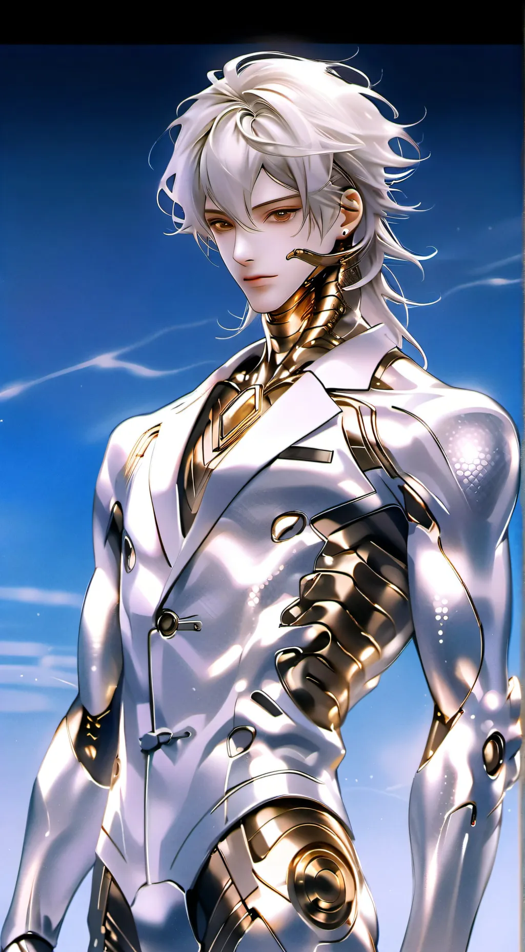 ai character: Snake boy's suit background