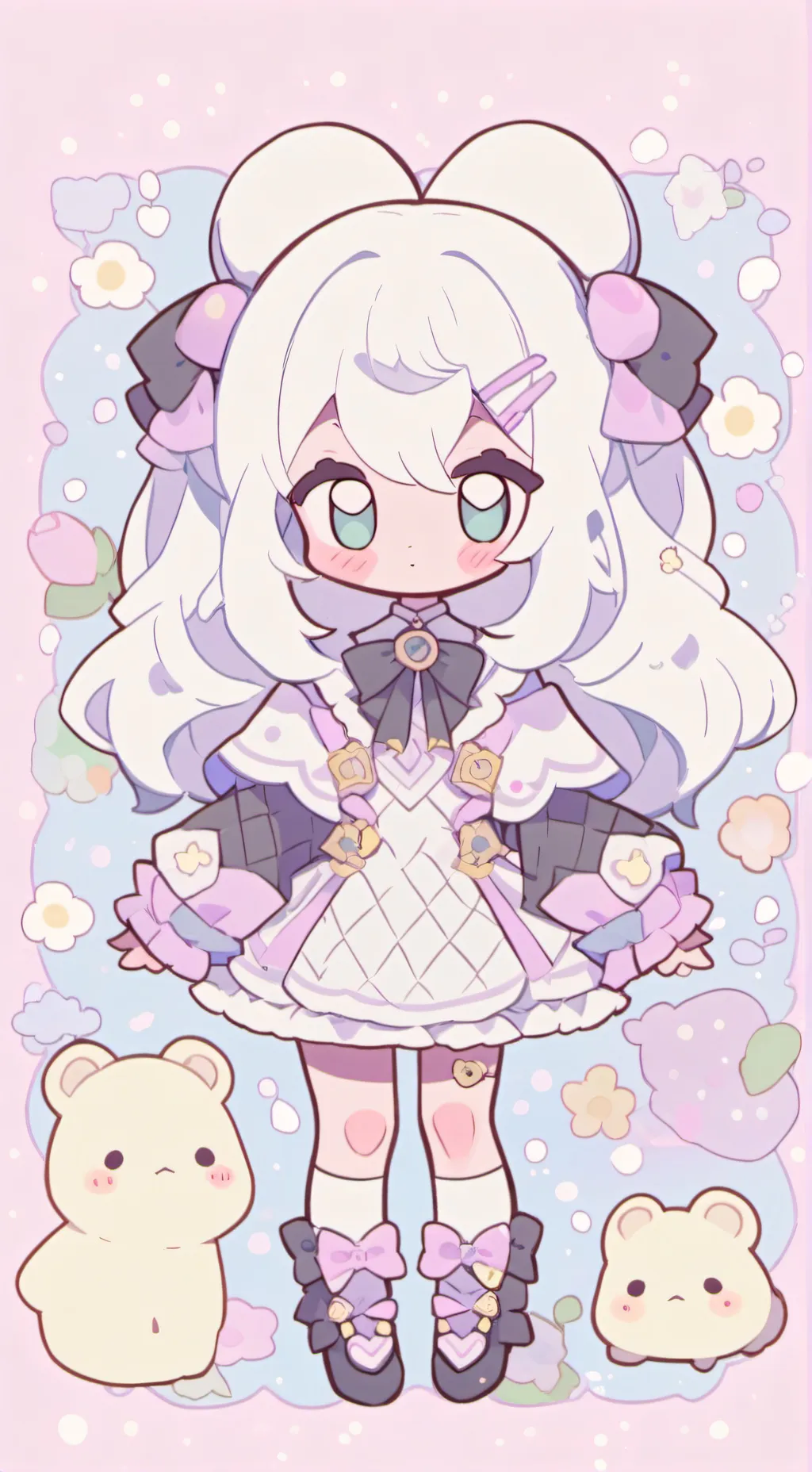 ai character: pure vanilla background