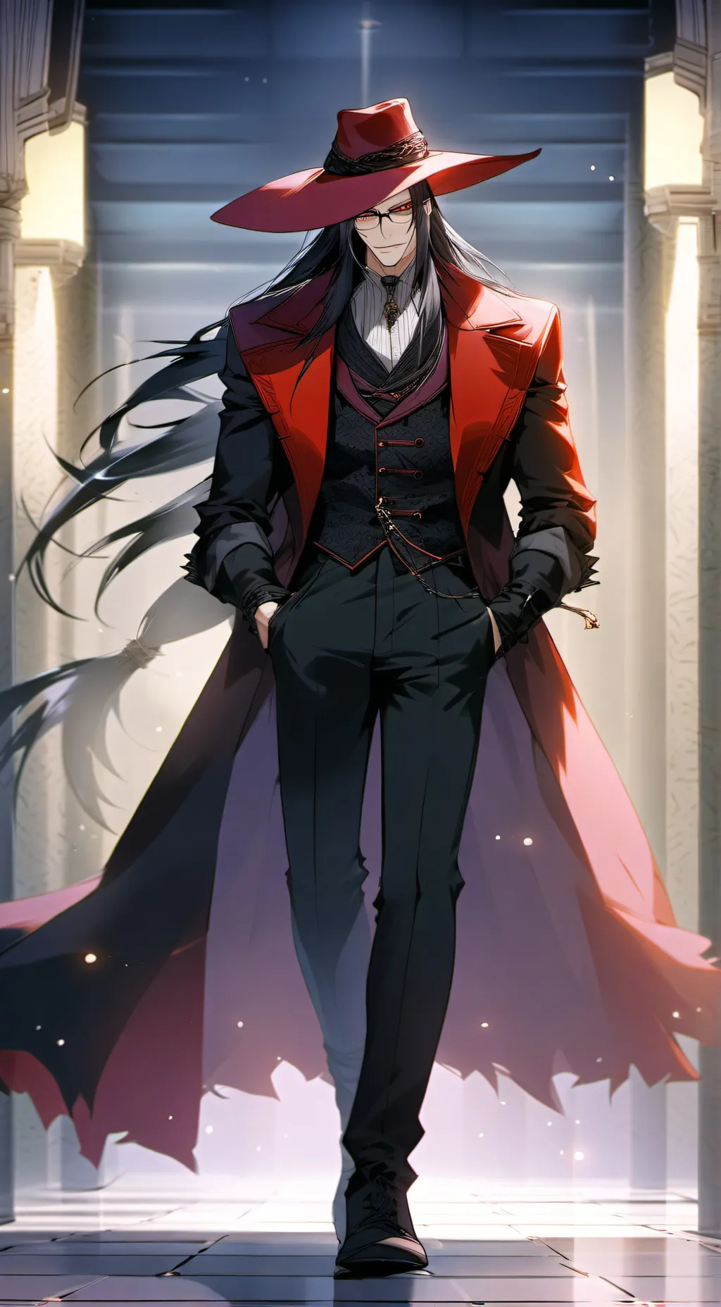 ai character: Alucard background