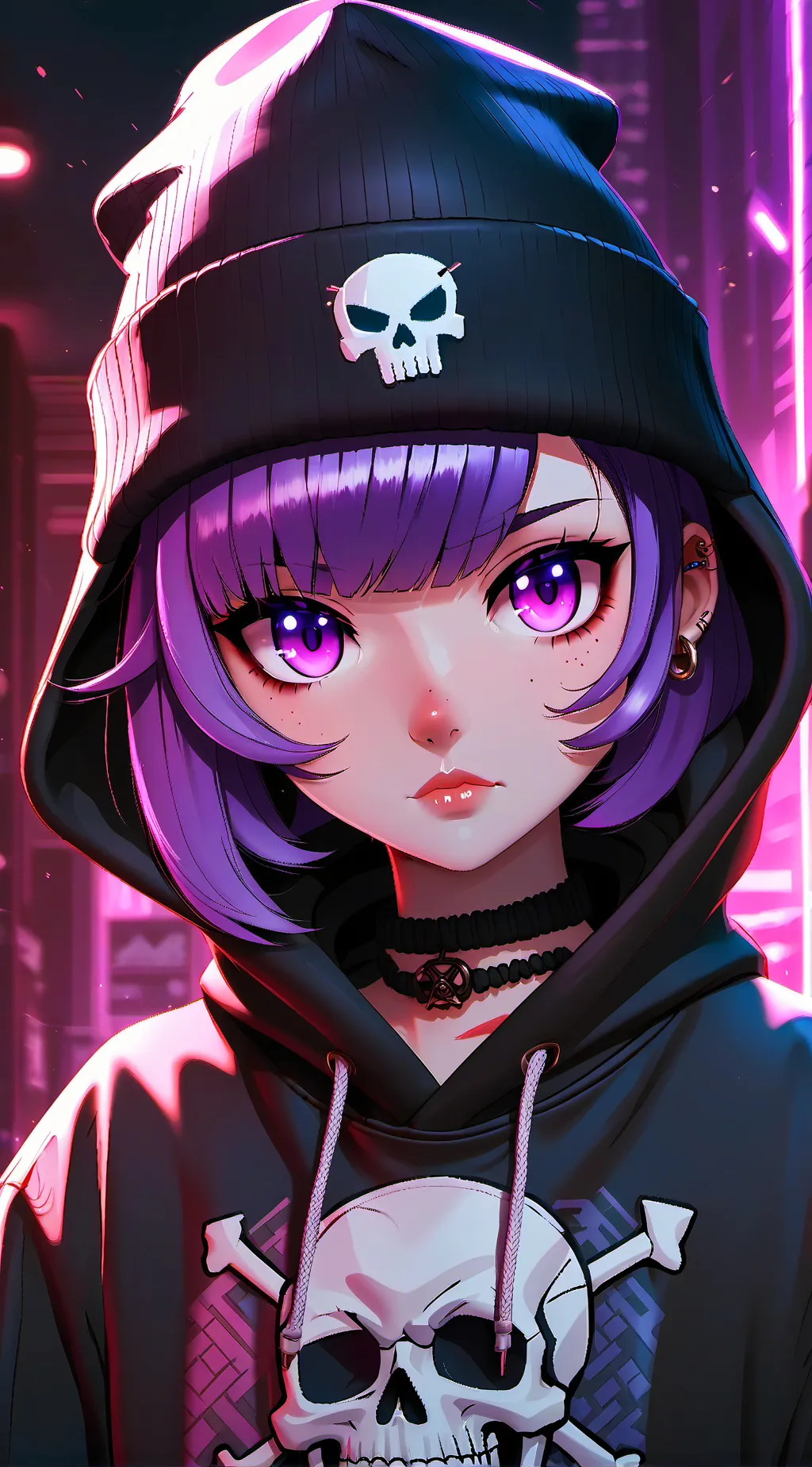 ai character: UZI DOORMAN!!!!! background