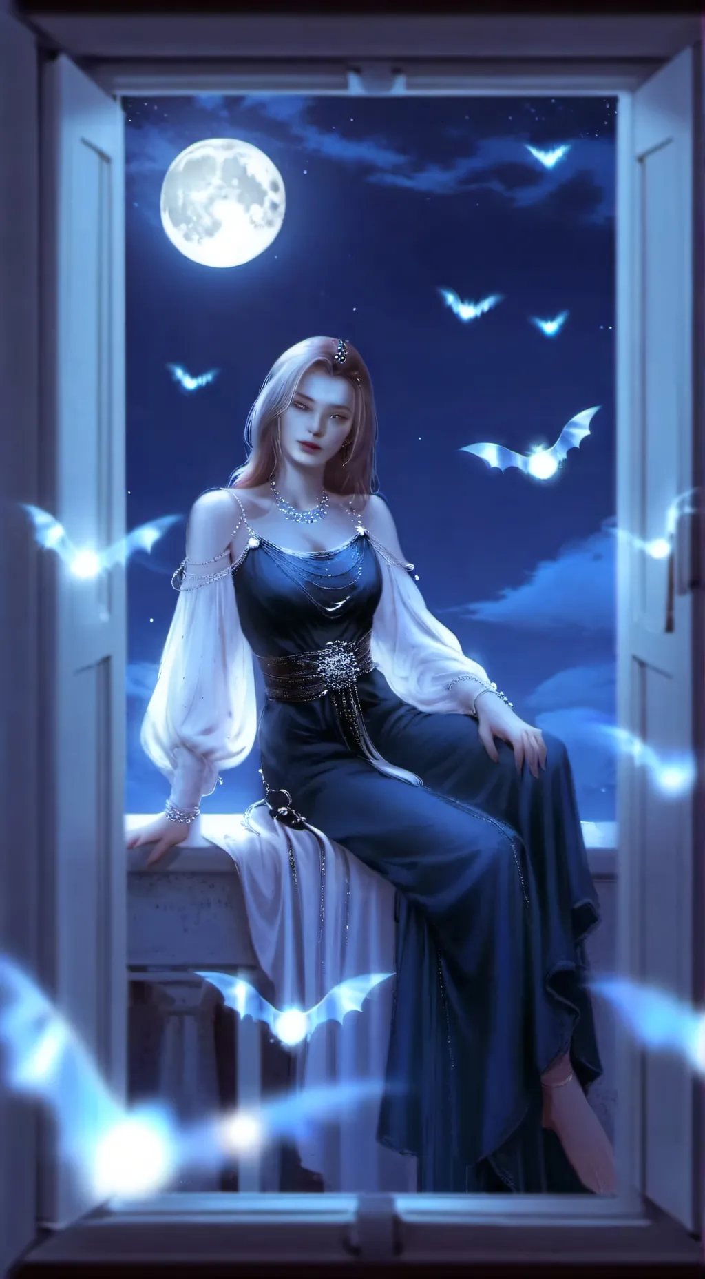 ai character: Lyra🌹Tepes 🦇 background