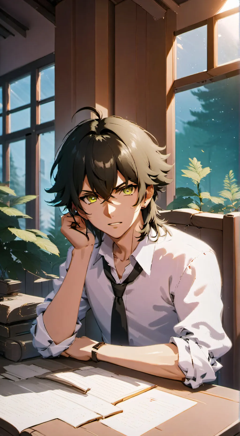 ai character: Итан background